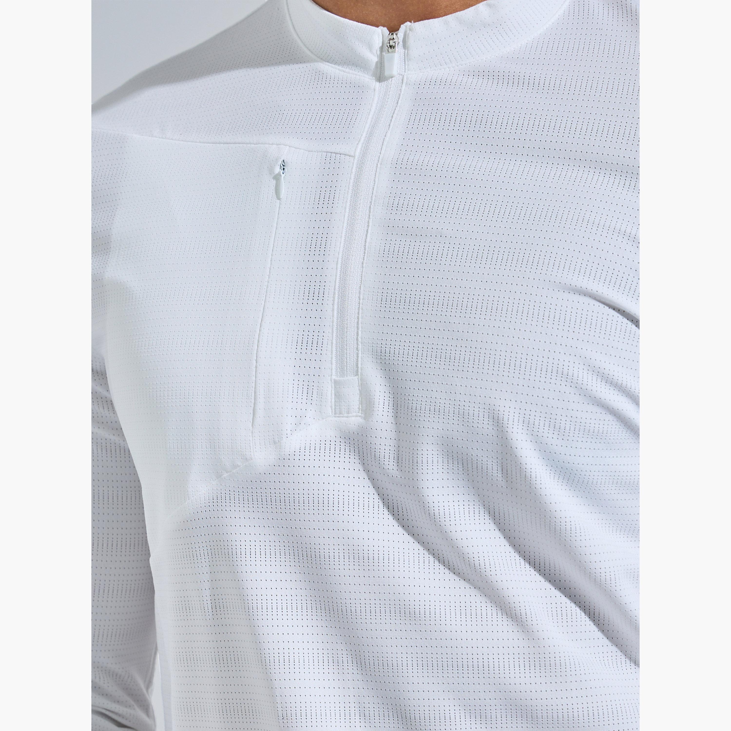 ستايلي - تيشيرت رياضي رجالي بأكمام طويلة وسحاب ربعي-men-clothing-sportswearandactivewear-tshirtsandpolos-image-5