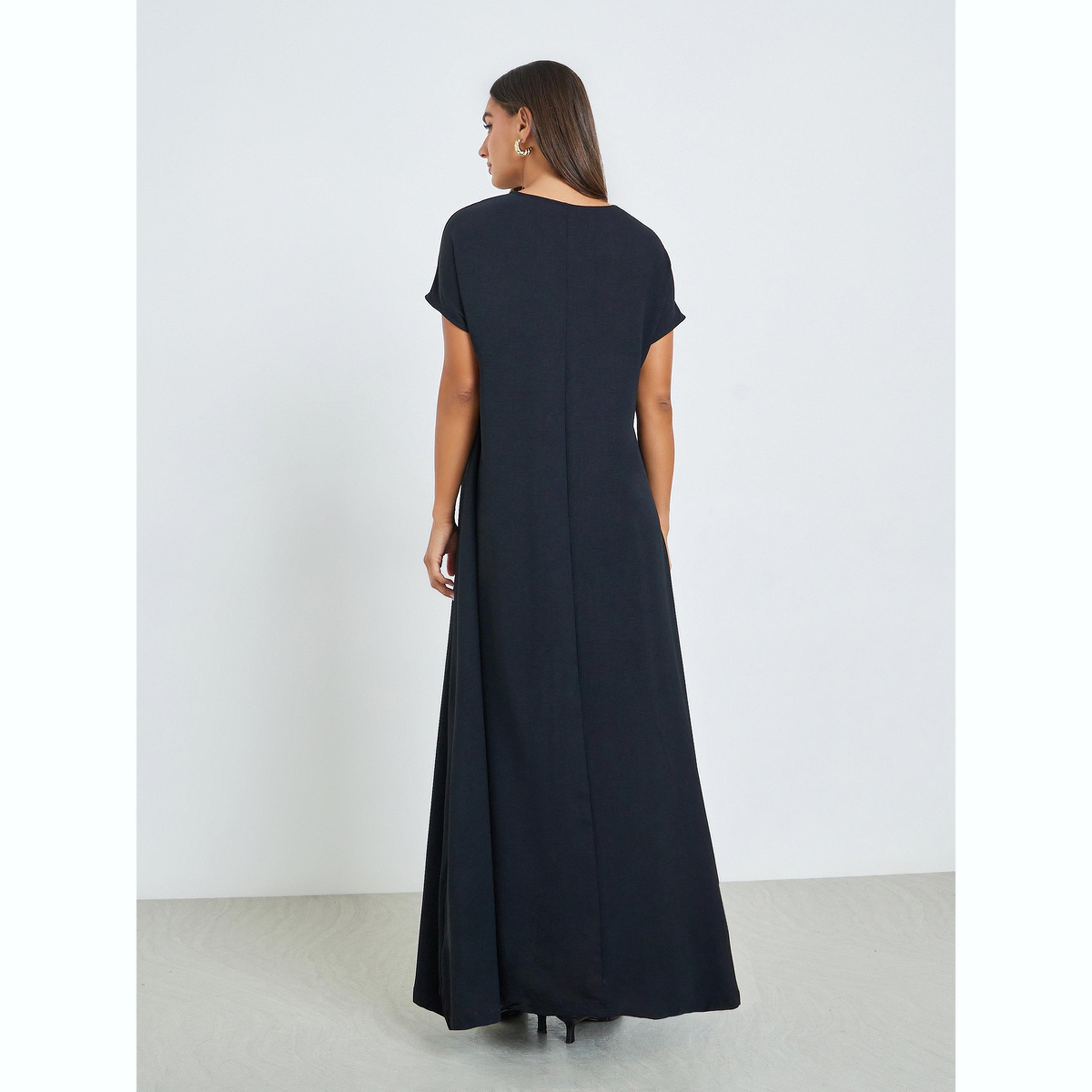 فستان تحت العباية بياقة دائرية-women-arabicclothing-abayas-image-4