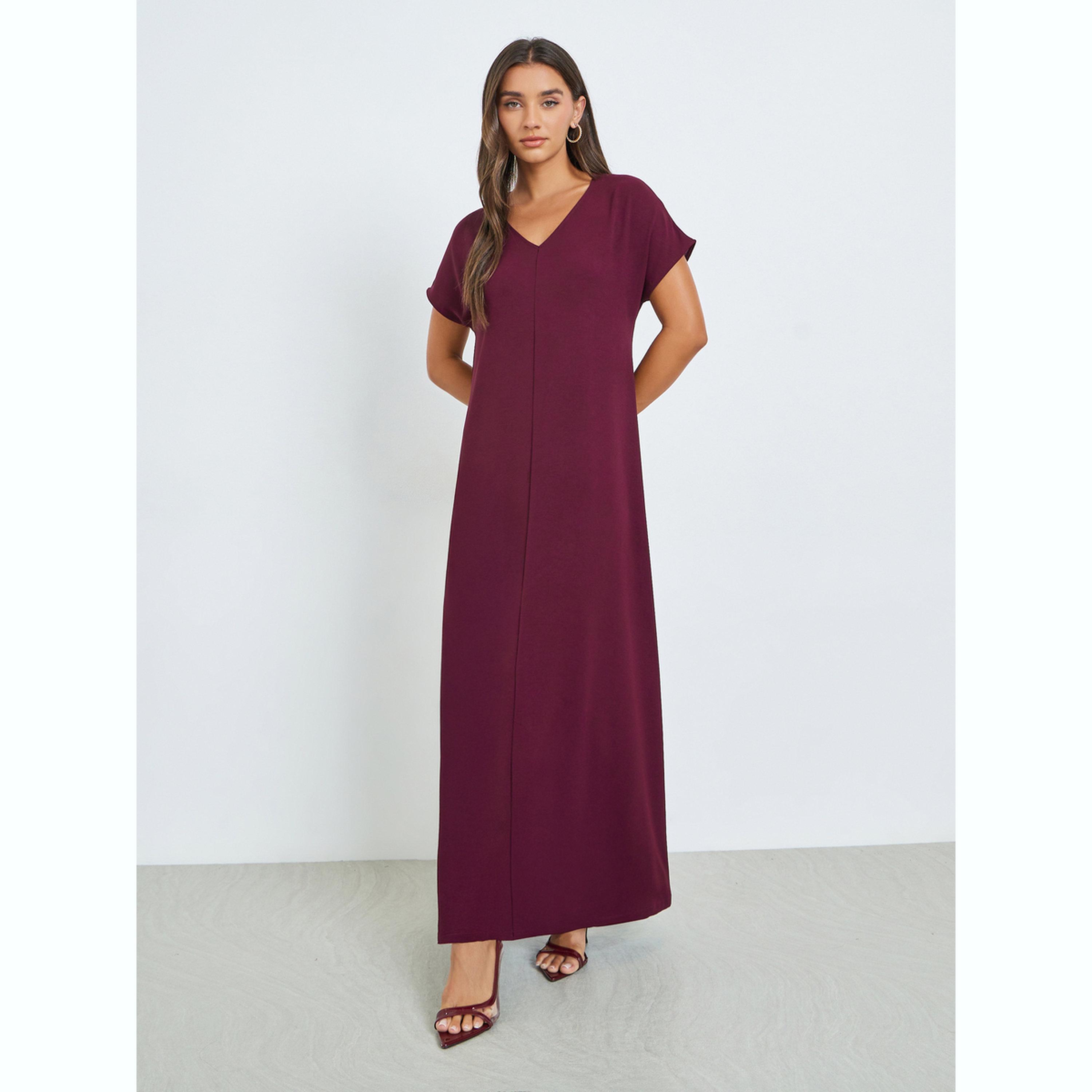 فستان تحت العباية بياقة دائرية-women-arabicclothing-abayas-image-3