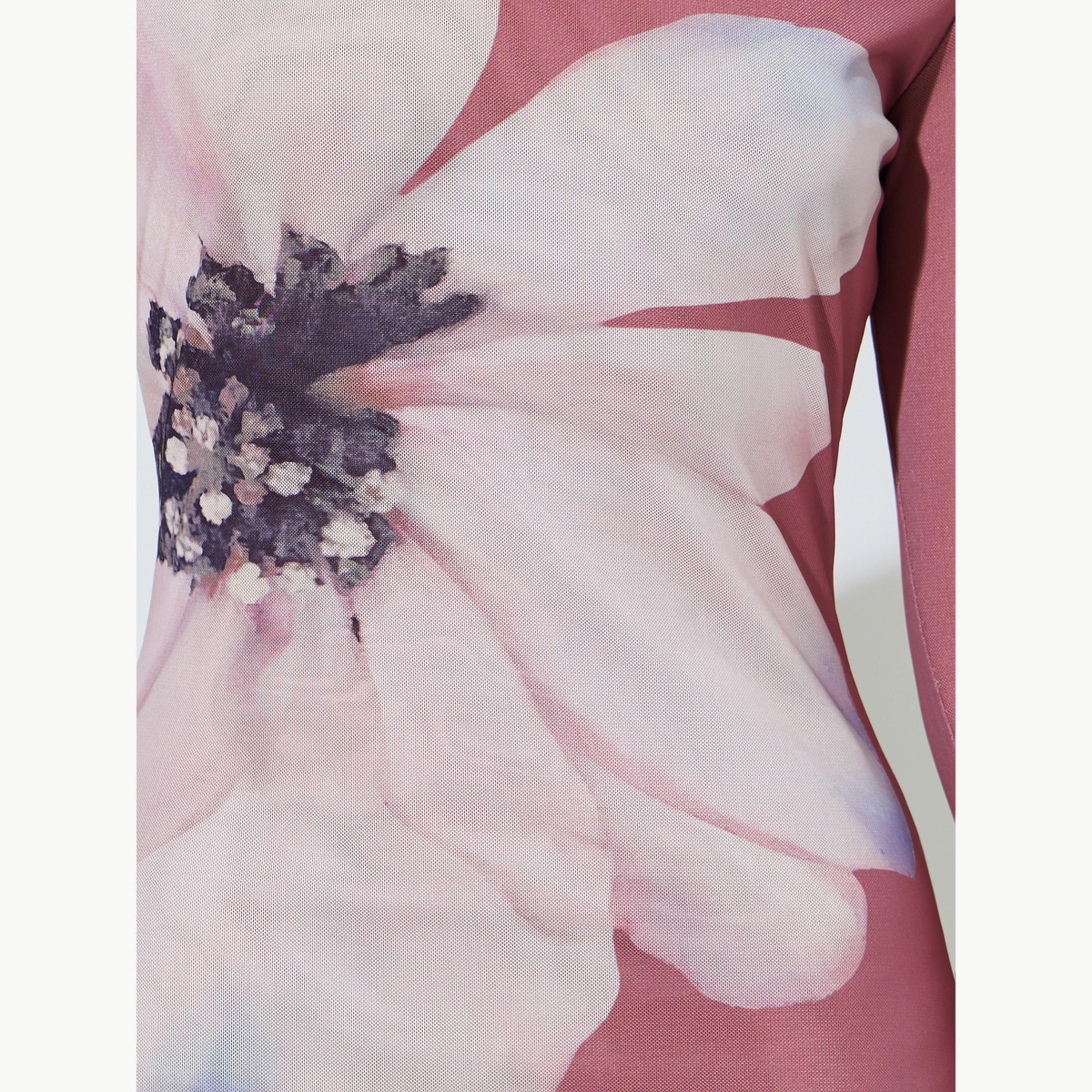 Styli Pink Floral Print Maxi Dress with Long Sleeves-women-clothing-dresses-image-5