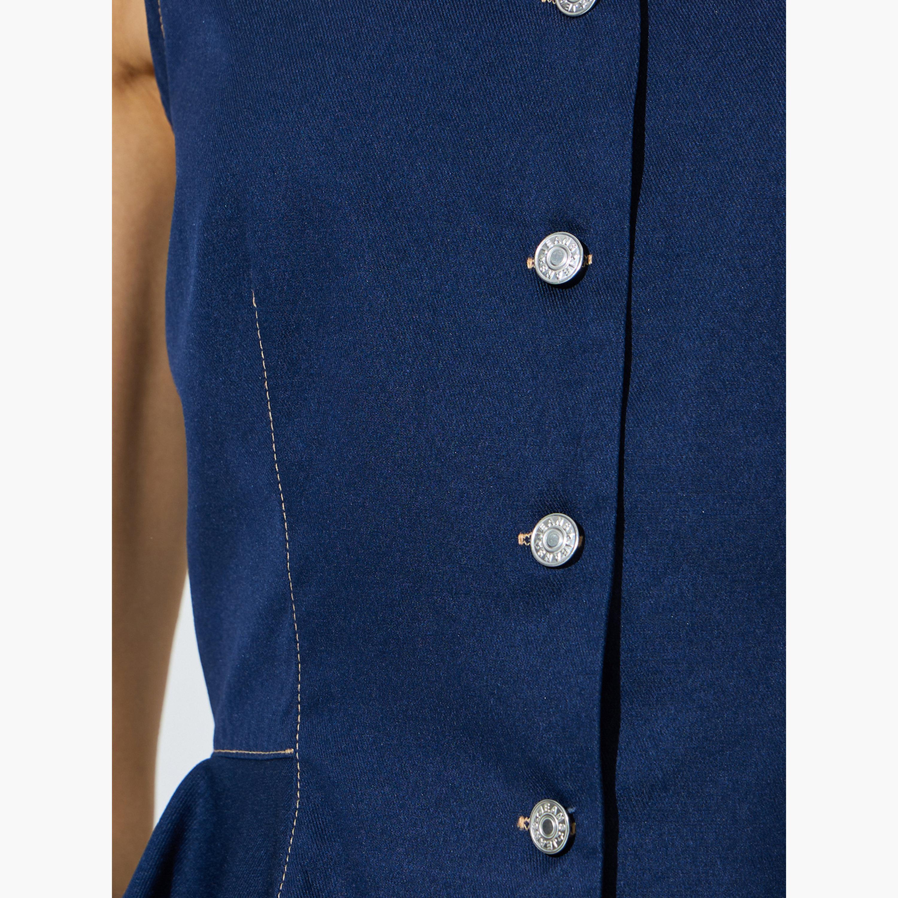 صدرية دنيم بيبلوم-women-winterwear-coatsandjackets-waistcoats-image-4
