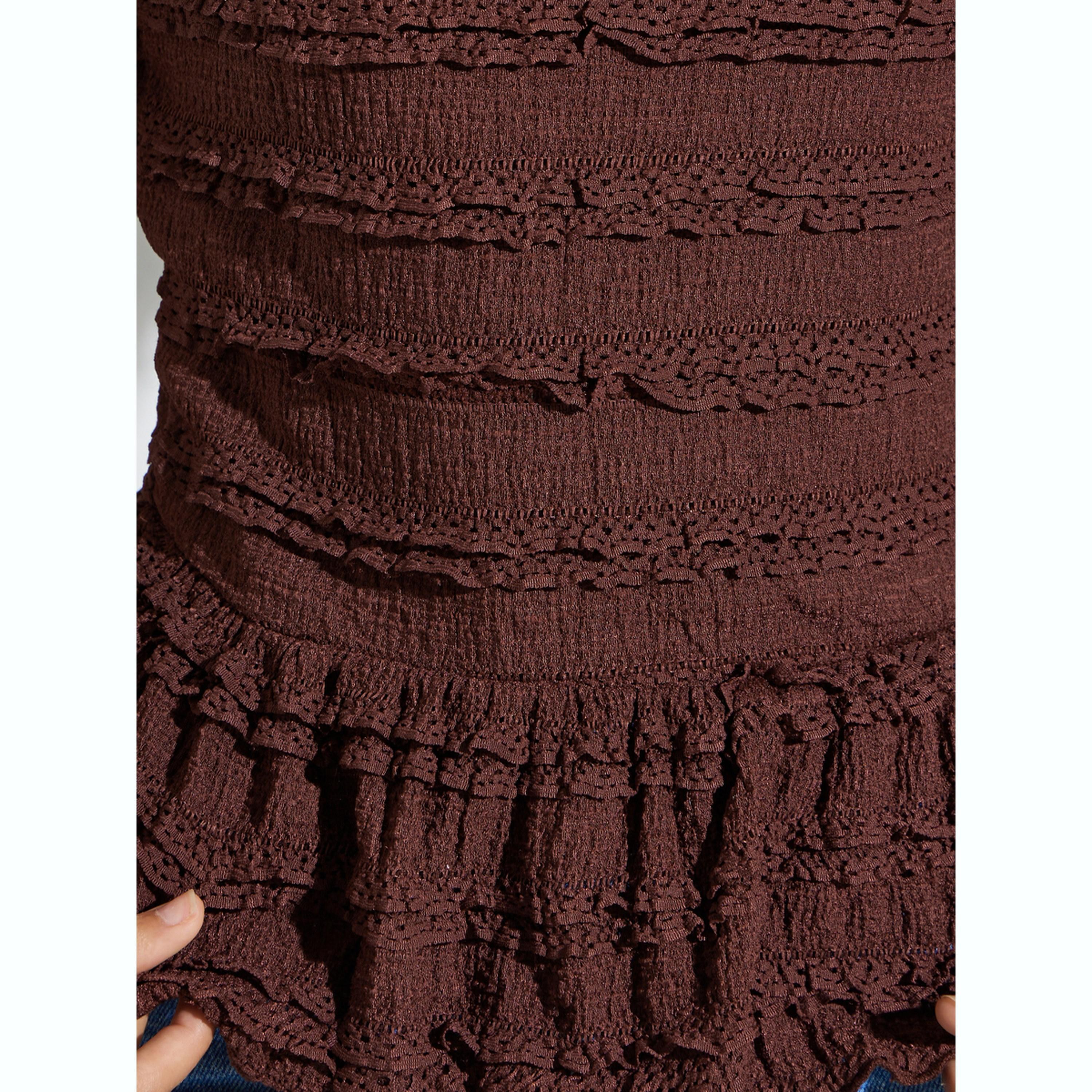 Styli Textured Boat Neck Peplum Top-women-clothing-shirtsandblouses-blouses-image-5
