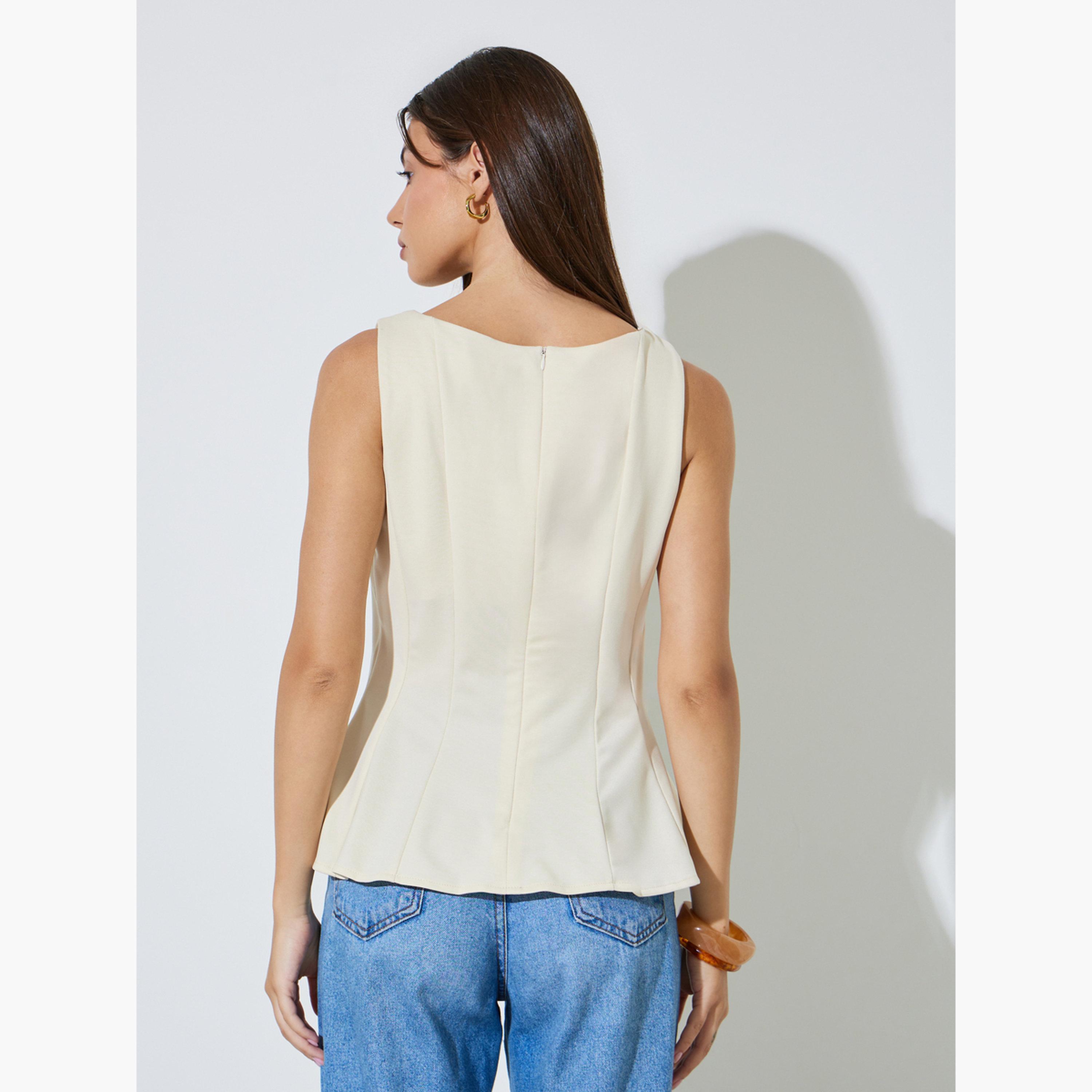 بلوزة بيبلوم بتفاصيل درزات-women-clothing-shirtsandblouses-blouses-image-3