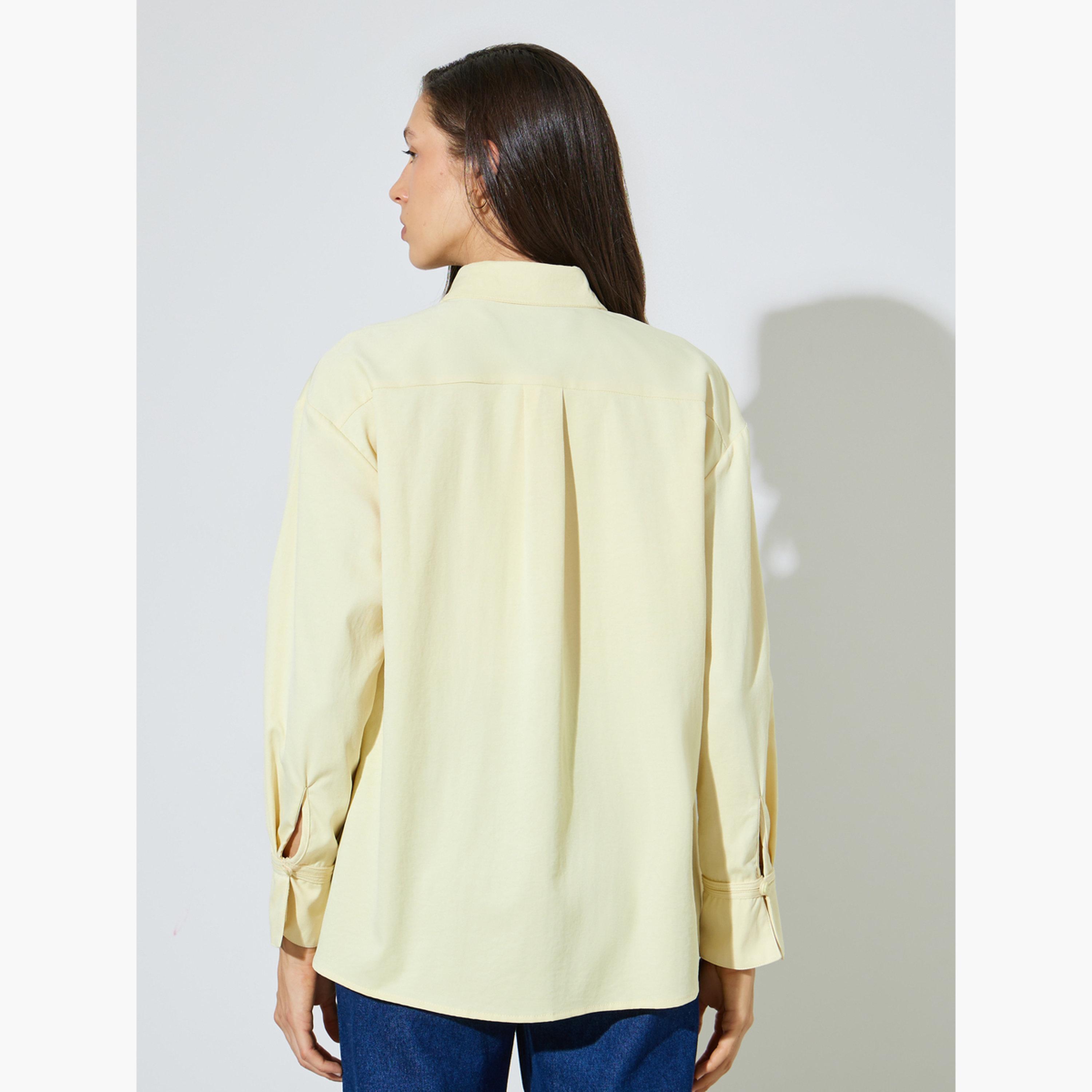 ستايلي - قميص أصفر طويل الأكمام-women-clothing-shirtsandblouses-shirts-image-4