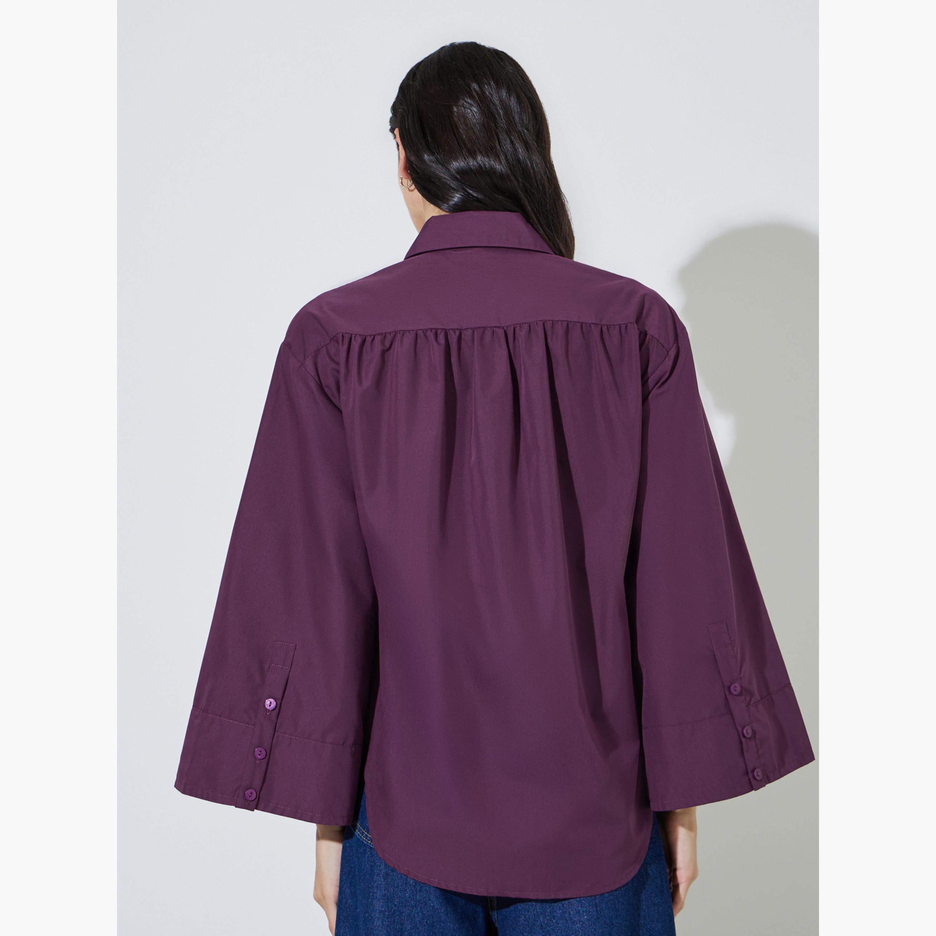 بلوزة بأزرار وأكمام واسعة-women-clothing-shirtsandblouses-shirts-image-4