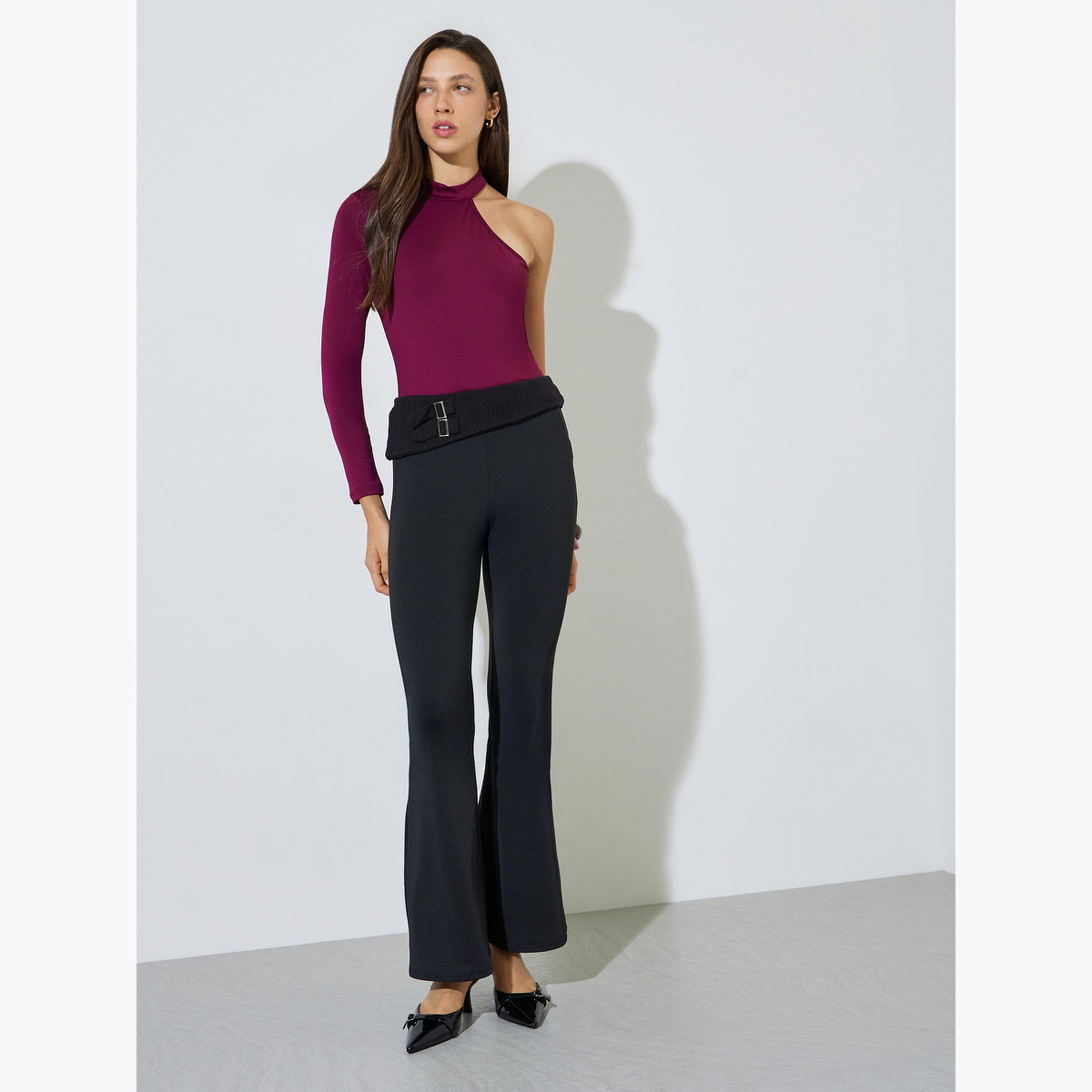 Styli Purple One-Sleeve Cut-Out Bodysuit-women-clothing-shirtsandblouses-blouses-image-2