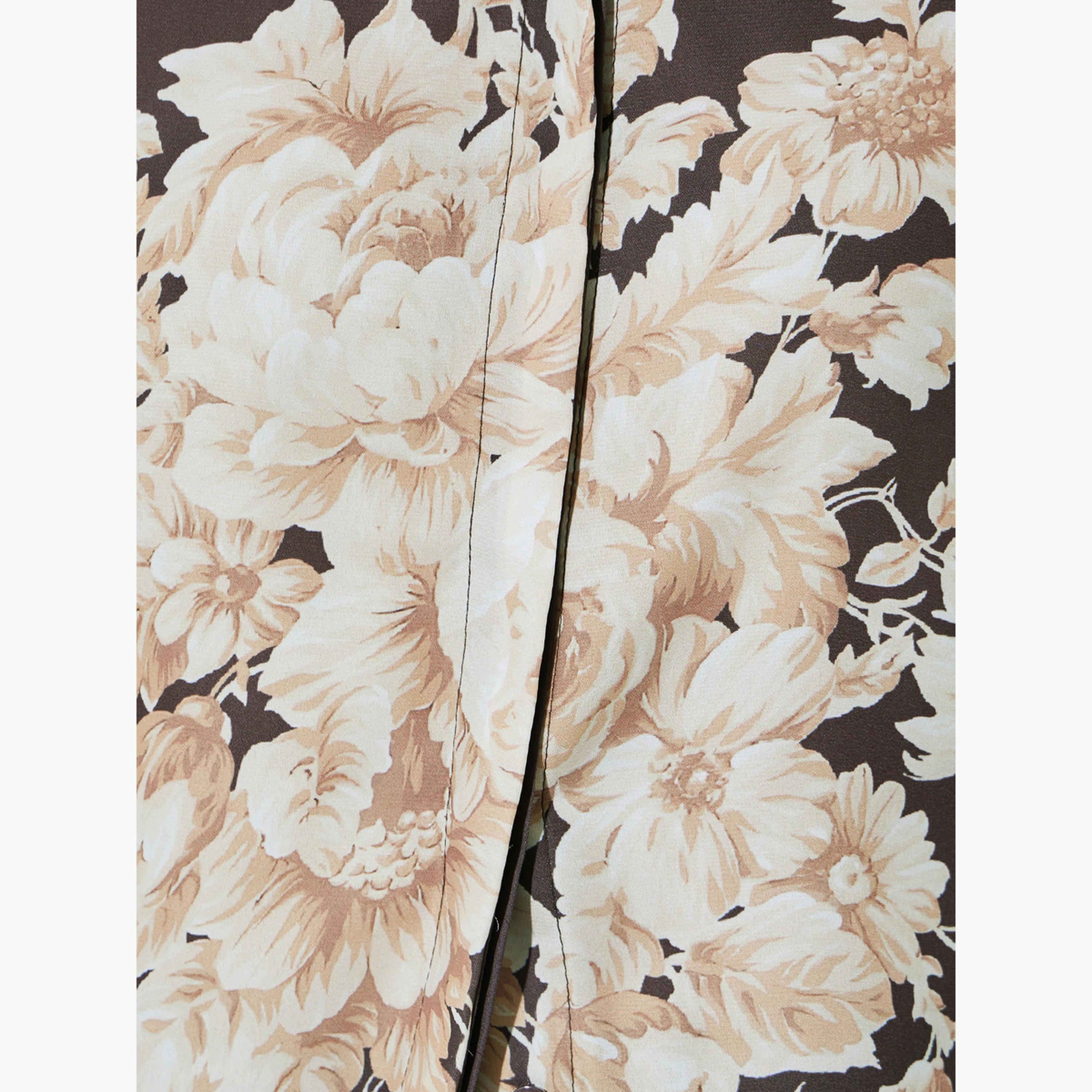 Styli Brown Floral Print Long Sleeve Shirt-women-clothing-shirtsandblouses-shirts-image-5
