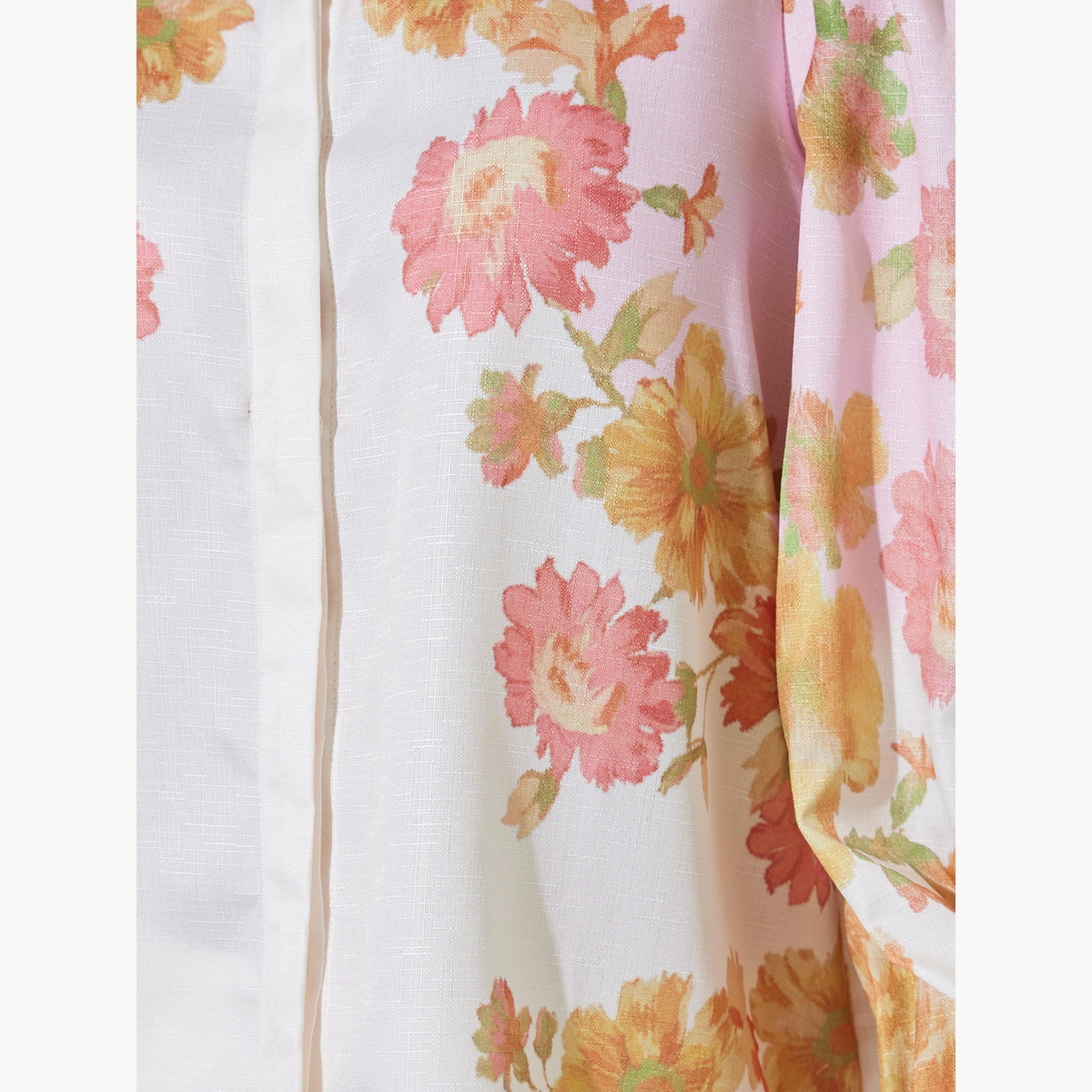 Styli Off White Placement Print Balloon Sleeve Shirt-women-clothing-shirtsandblouses-shirts-image-6