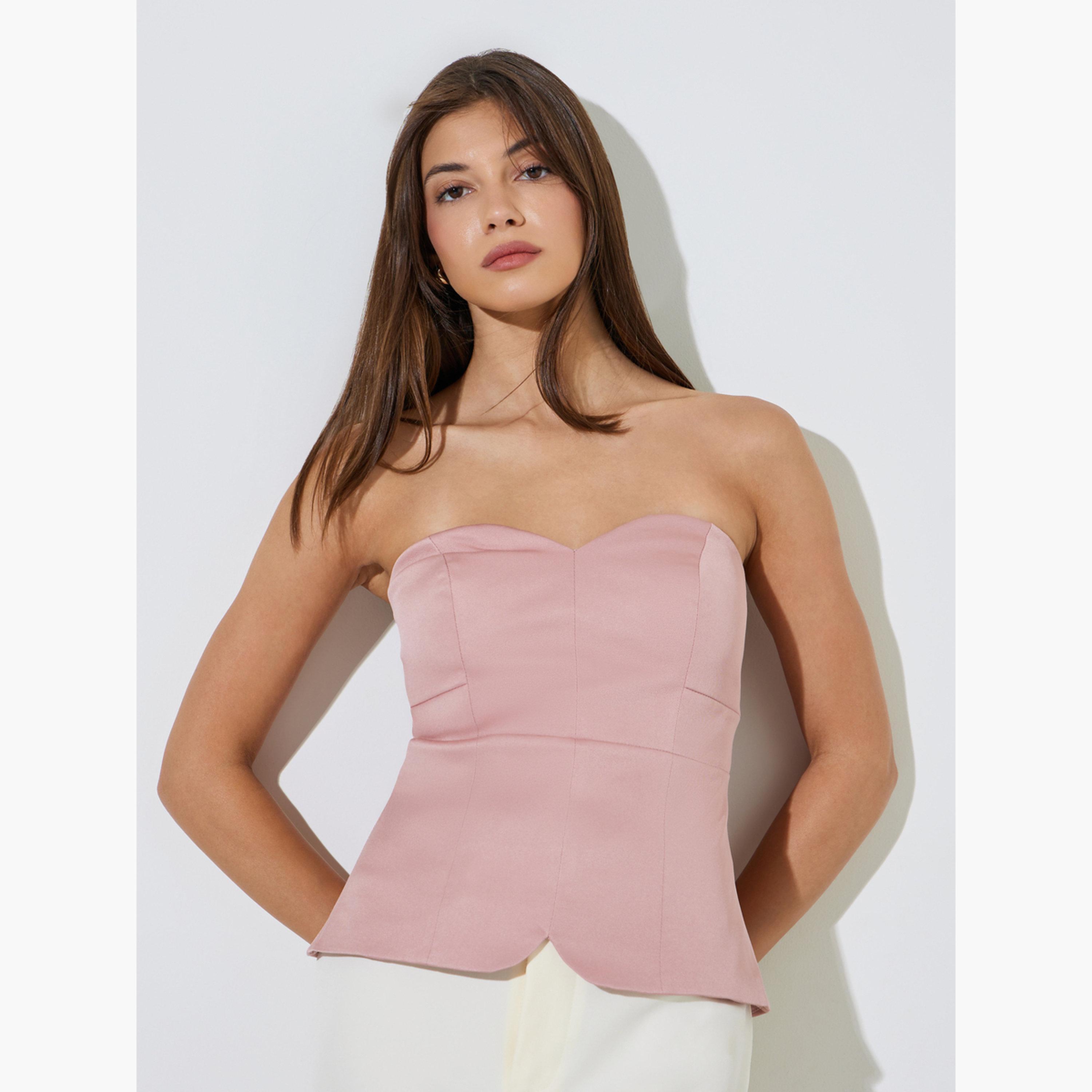 بلوزة باندو بياقة قلب-women-clothing-shirtsandblouses-blouses-image-1