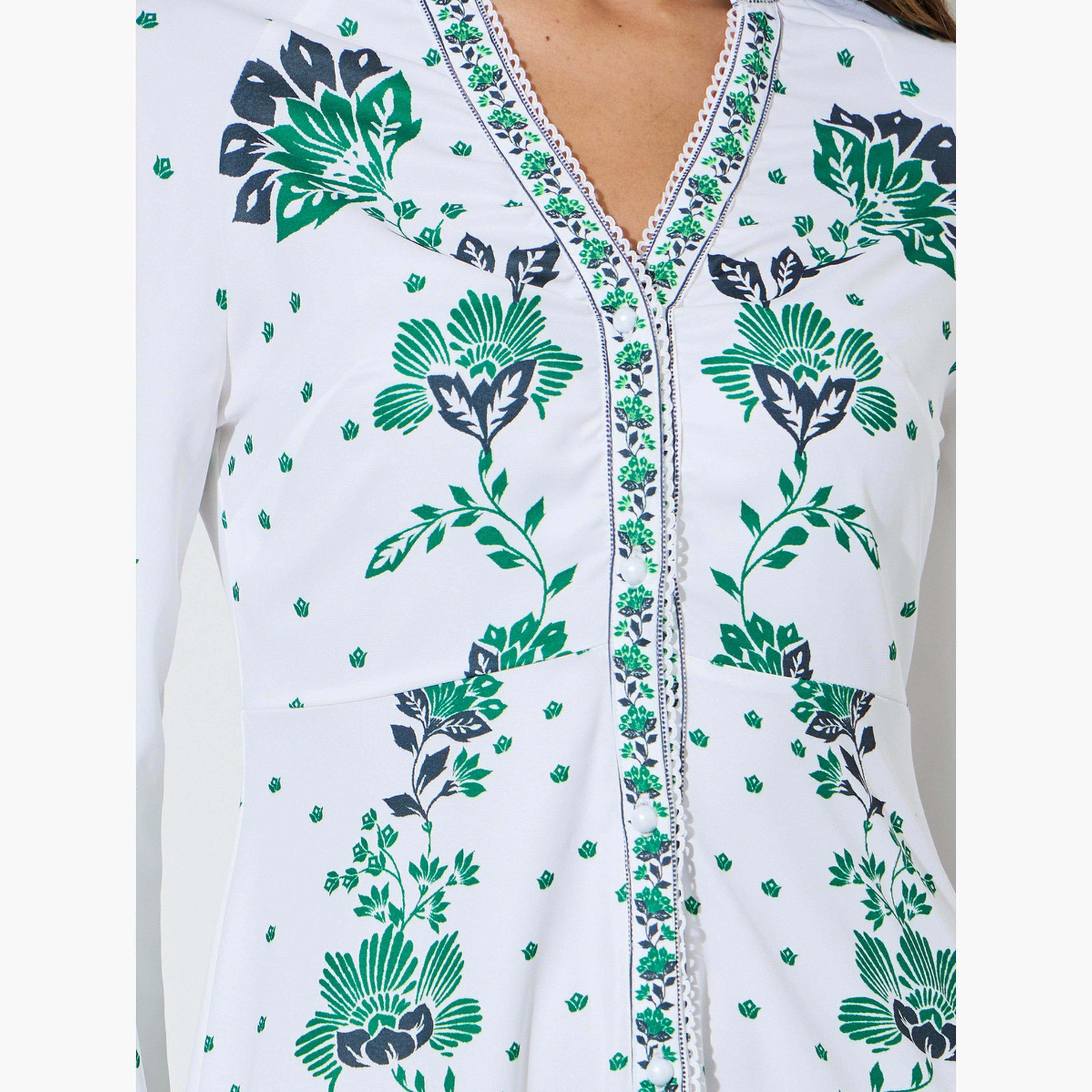فستان ميدي بلوزة بطبعات بالكامل-women-clothing-dresses-image-5