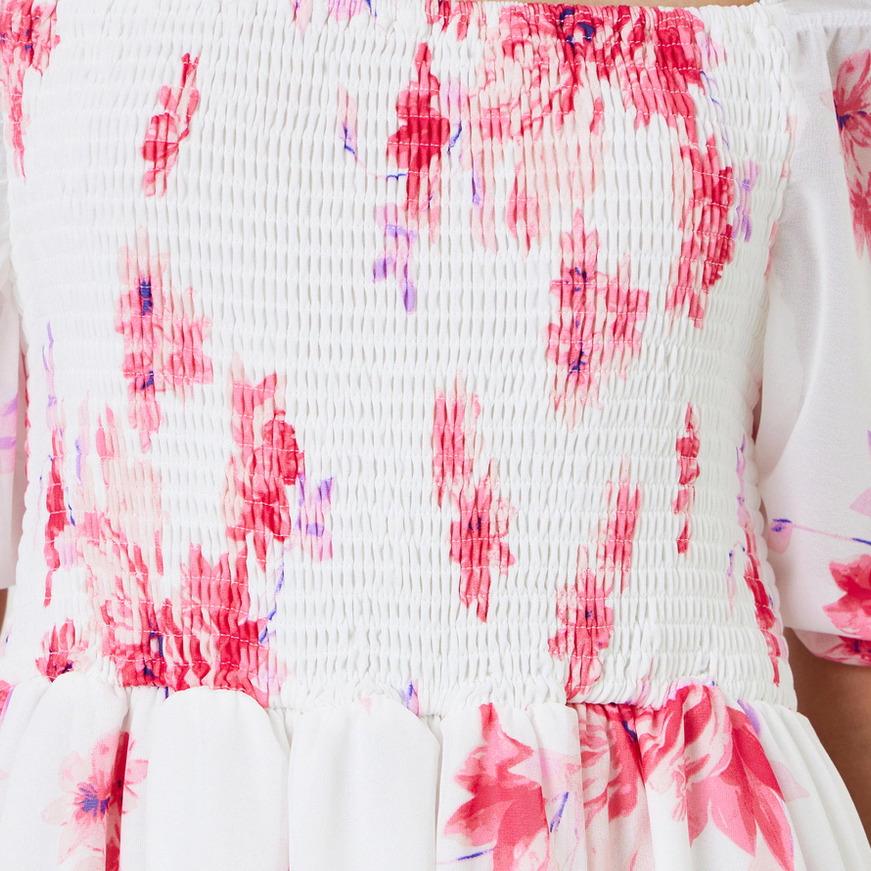 Styli White Off Shoulder Floral Maxi Dress-women-clothing-dresses-image-5