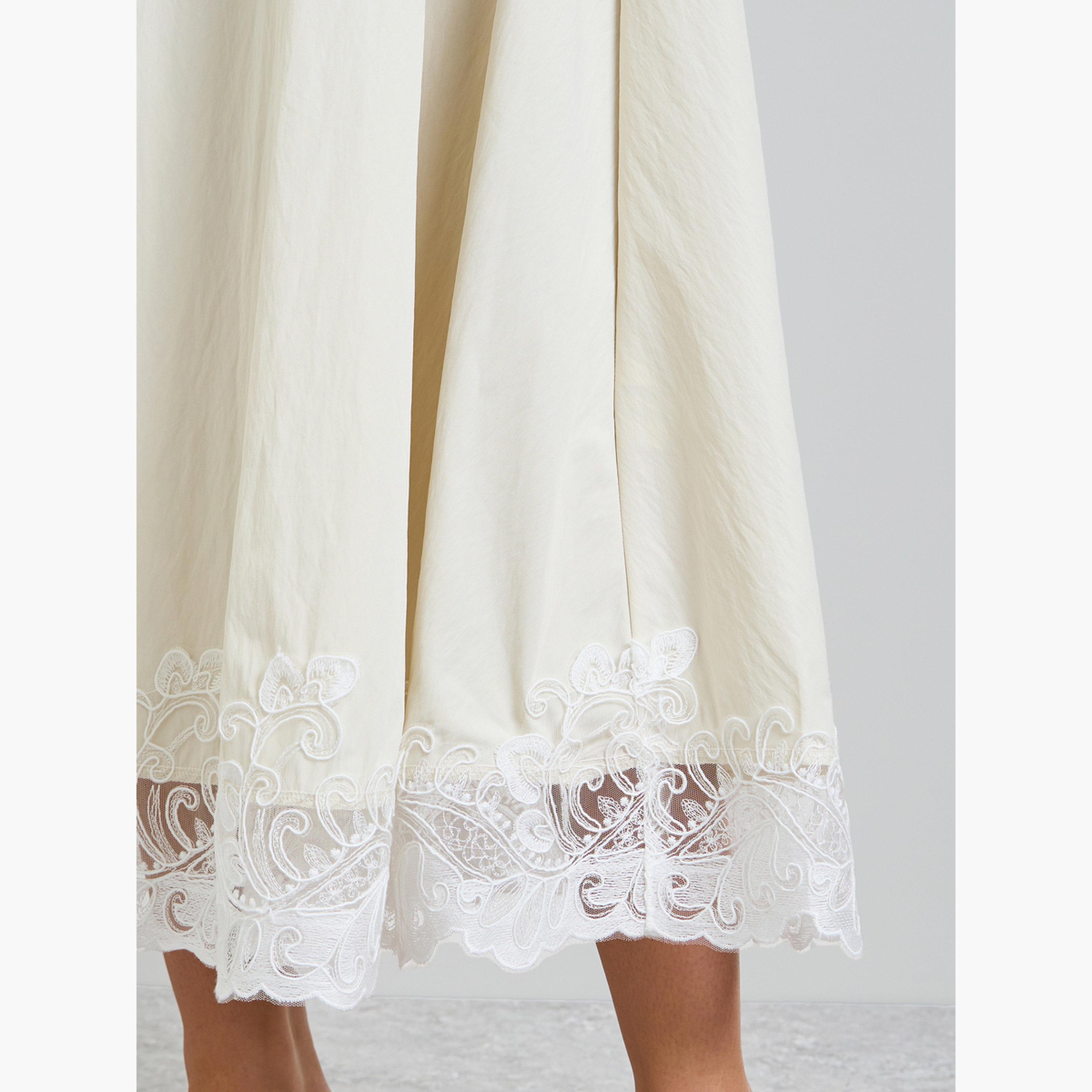 Styli Cream Lace Hem Sleeveless A-Line Maxi Dress-women-clothing-dresses-image-5
