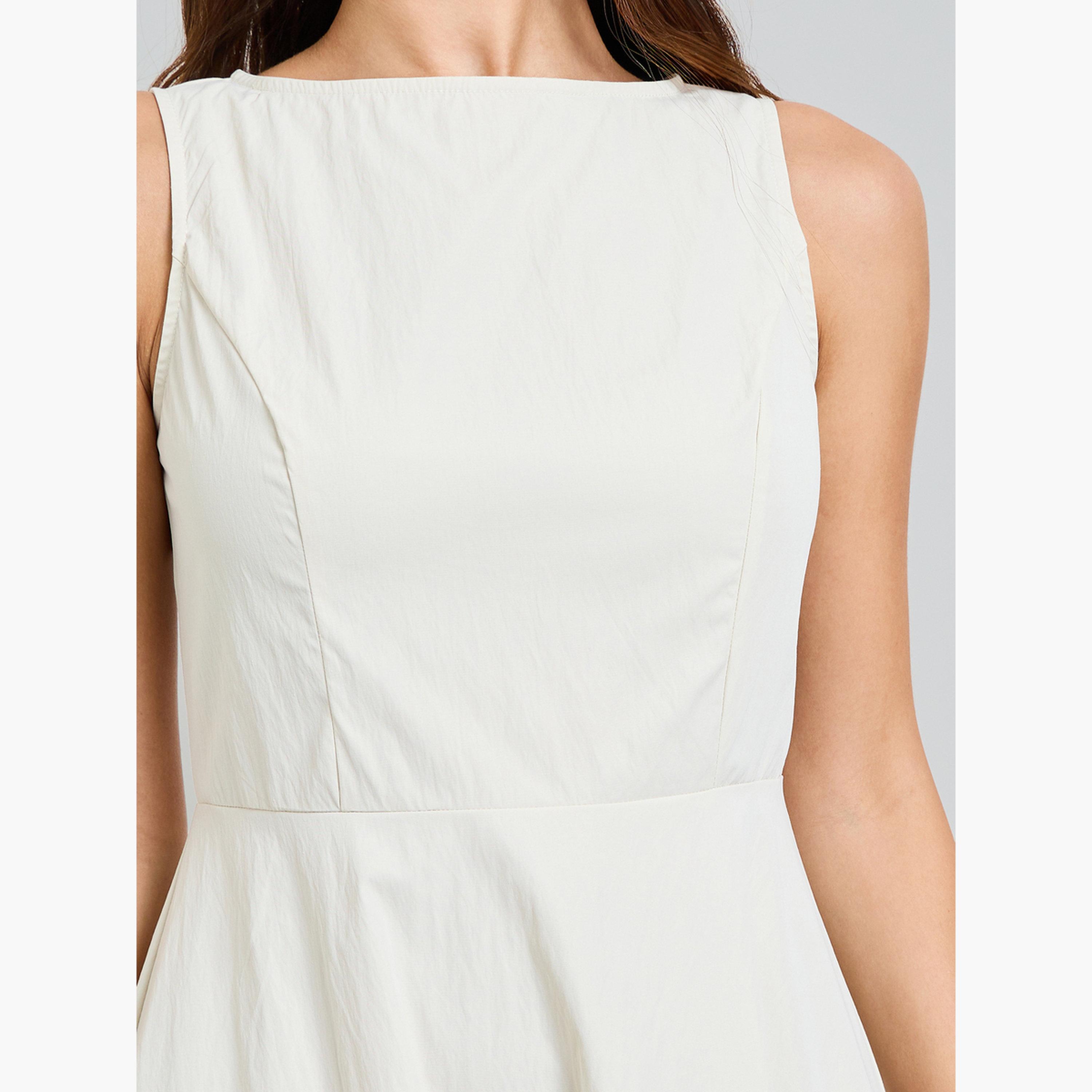 Styli Cream Lace Hem Sleeveless A-Line Maxi Dress-women-clothing-dresses-image-6