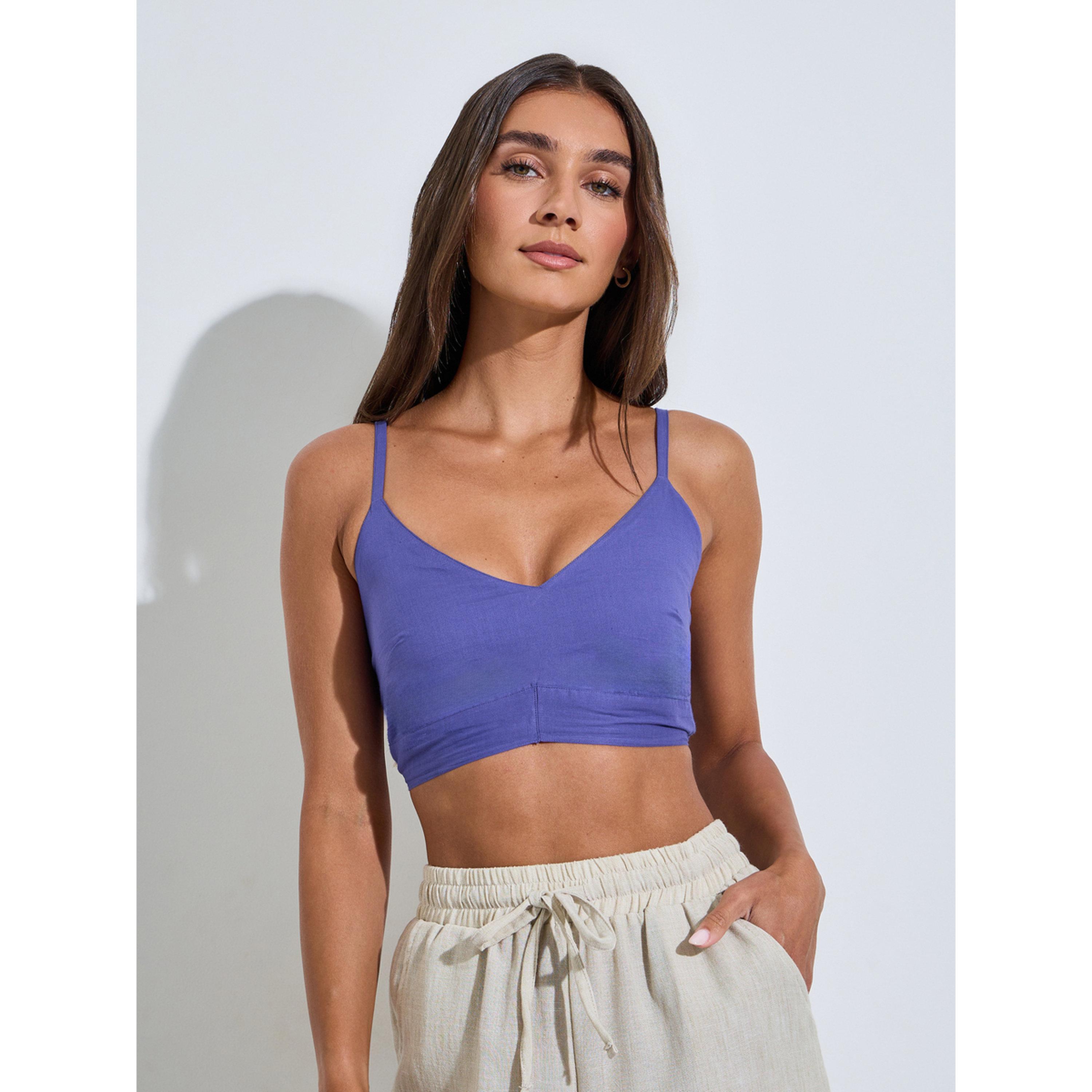 طقم من بلوزة توب براليت وبلوزة طويلة باللون البنفسجي-women-clothing-shirtsandblouses-shirts-image-3