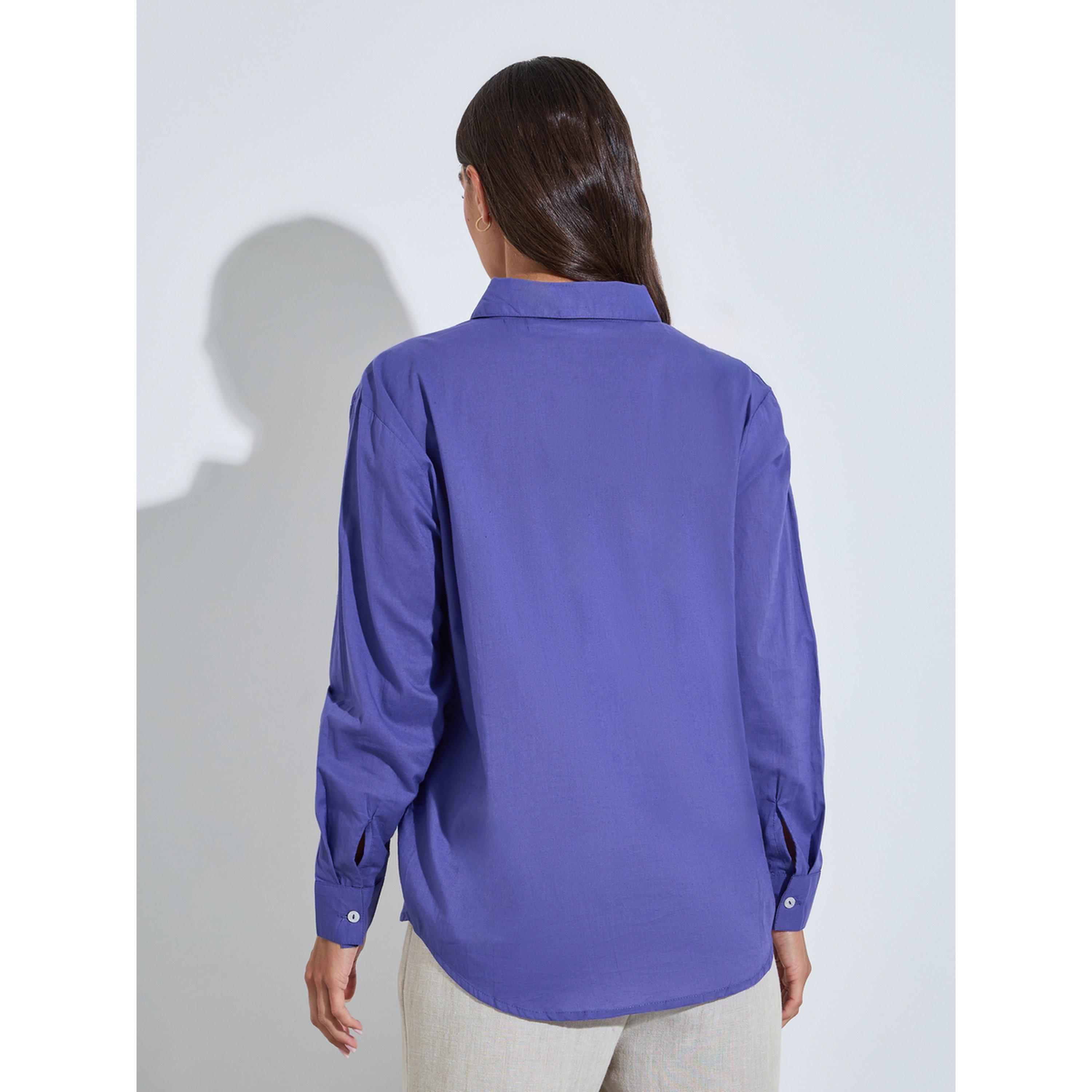 طقم من بلوزة توب براليت وبلوزة طويلة باللون البنفسجي-women-clothing-shirtsandblouses-shirts-image-4