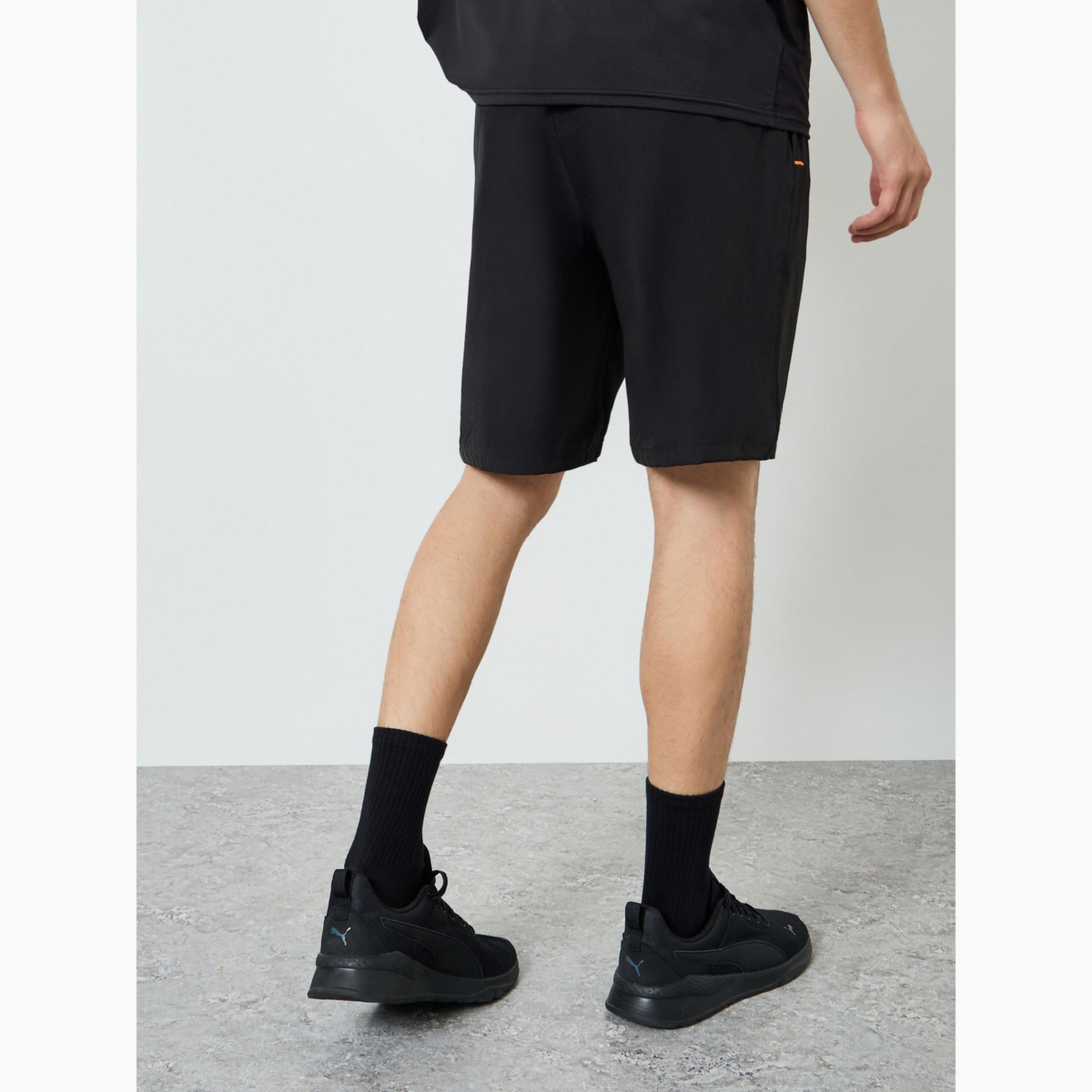 Styli Men Reflector Print Training Shorts with Zipper Pocket-men-clothing-bottoms-shorts-image-5