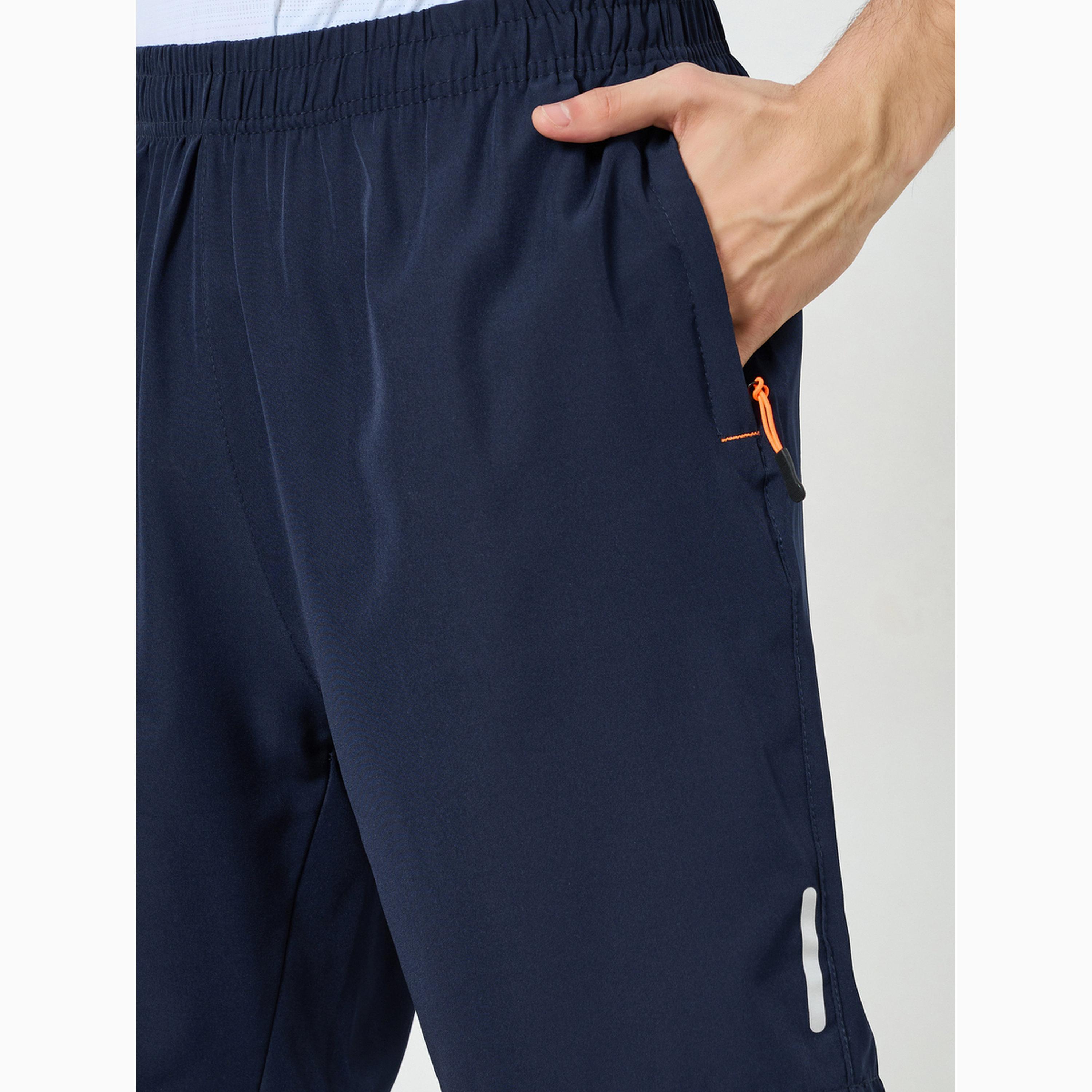 Styli Men Reflector Print Training Shorts with Zipper Pocket-men-clothing-bottoms-shorts-image-3