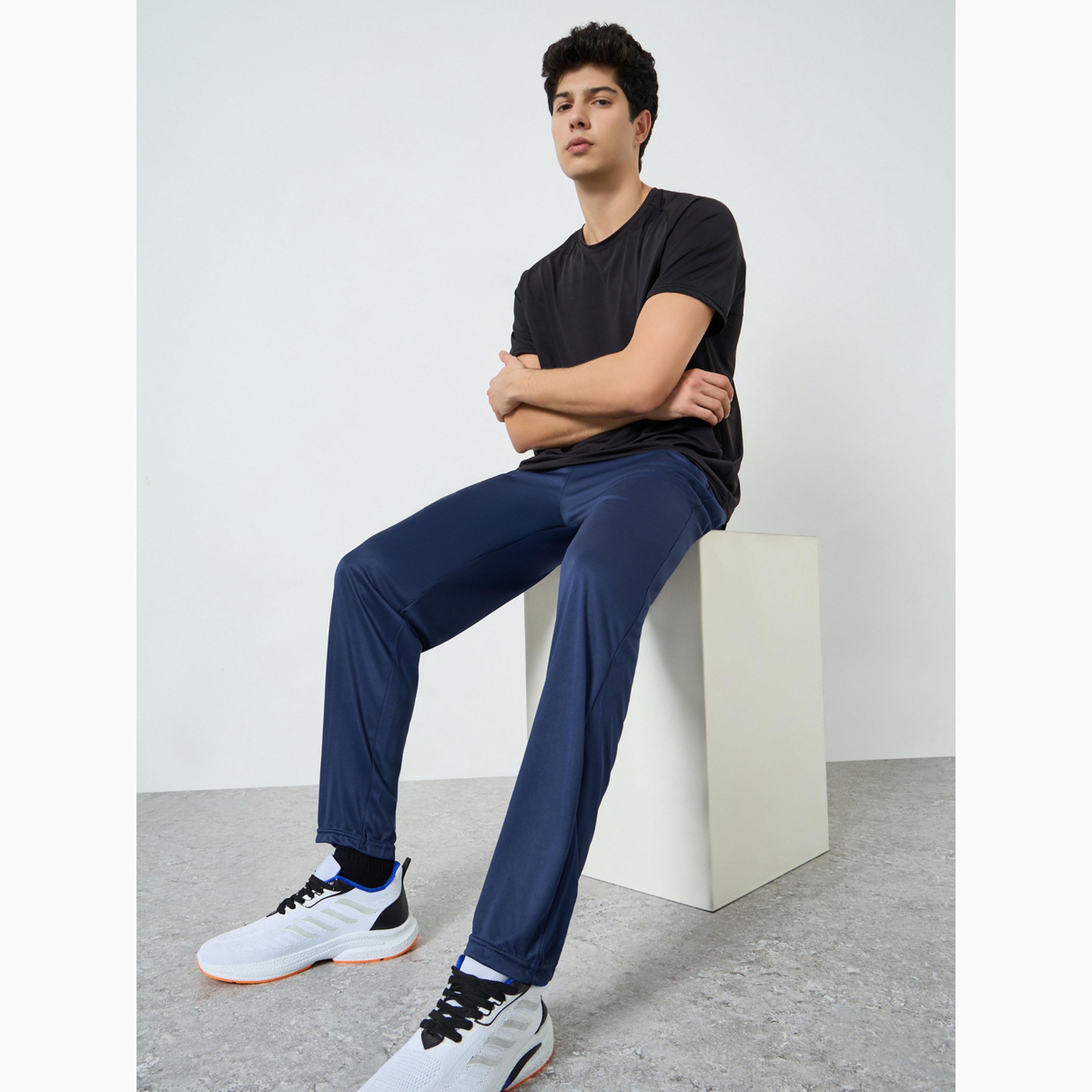 Styli Men Active Track Pants with Zipper Pockets-sports-men-clothing-bottoms-joggers-image-3