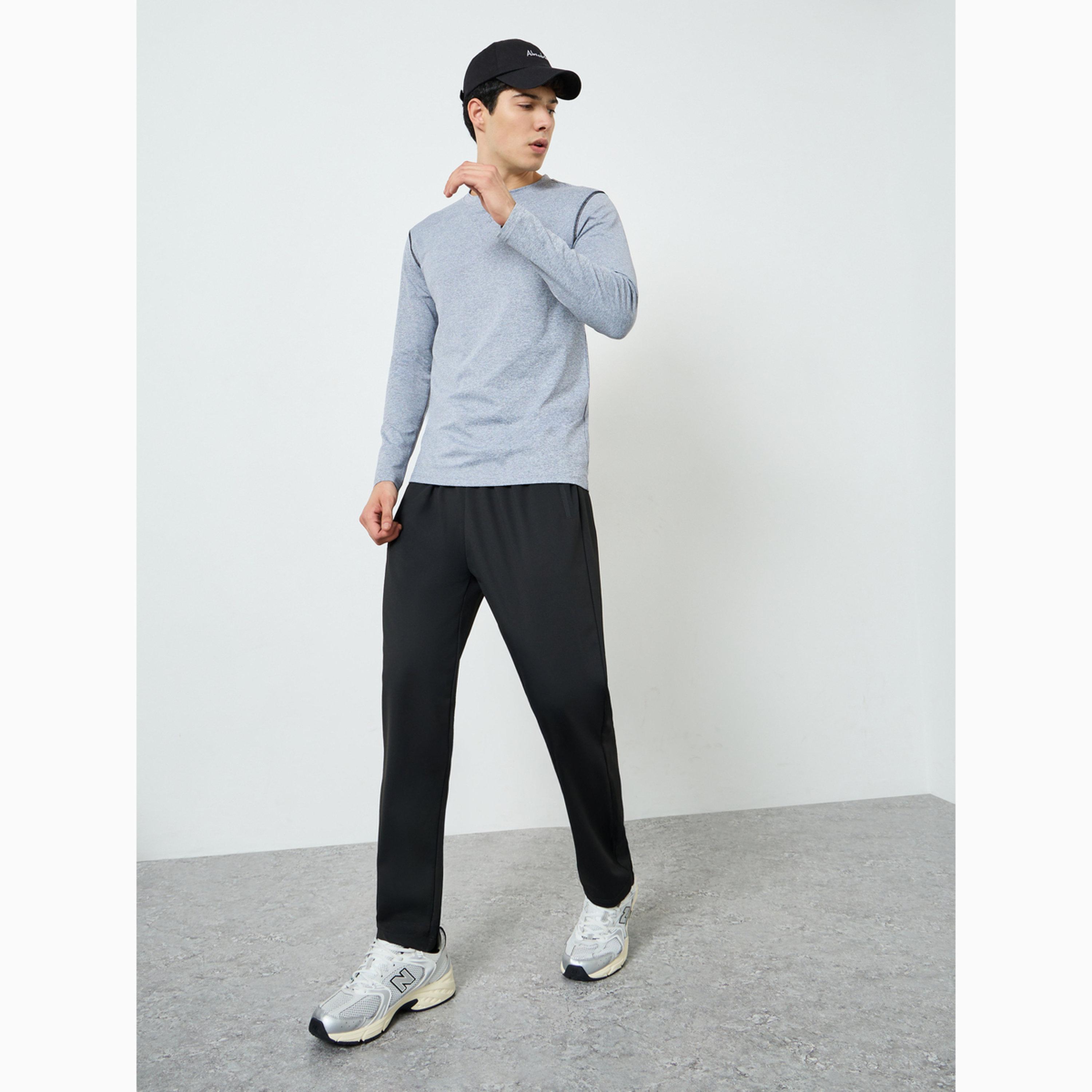 Styli Men Active Trackpants with Zipper Pockets-sports-men-clothing-bottoms-joggers-image-2