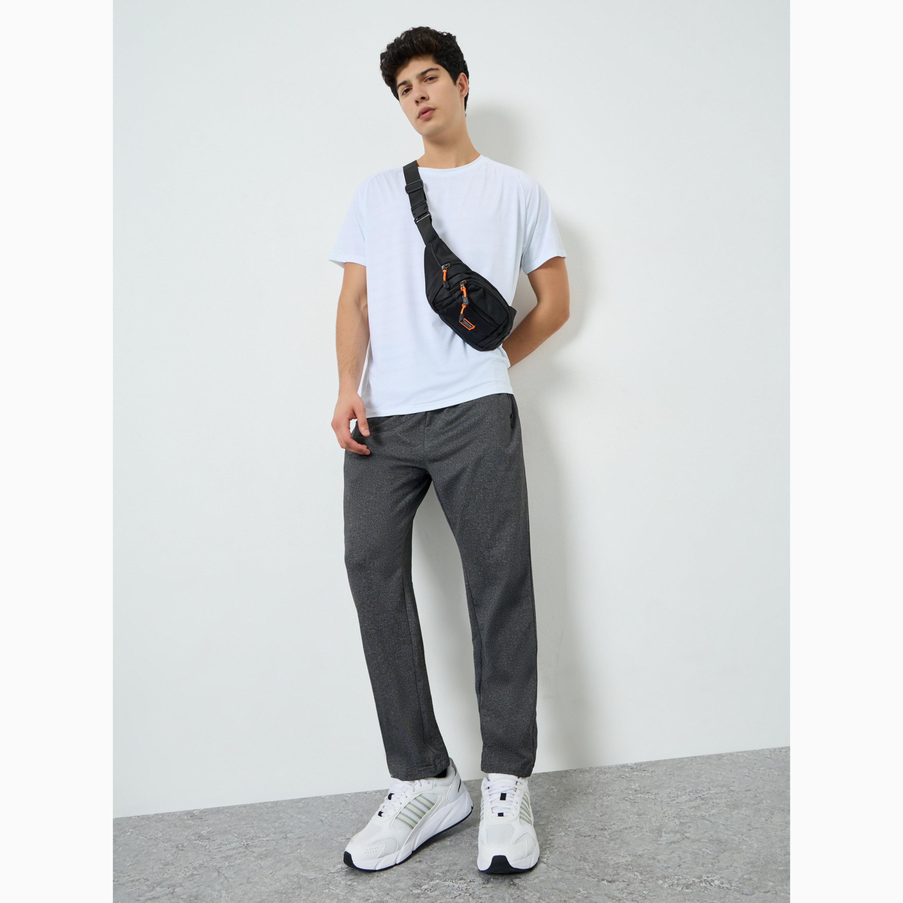 Styli Men Active Trackpants with Zipper Pockets-sports-men-clothing-bottoms-joggers-image-2