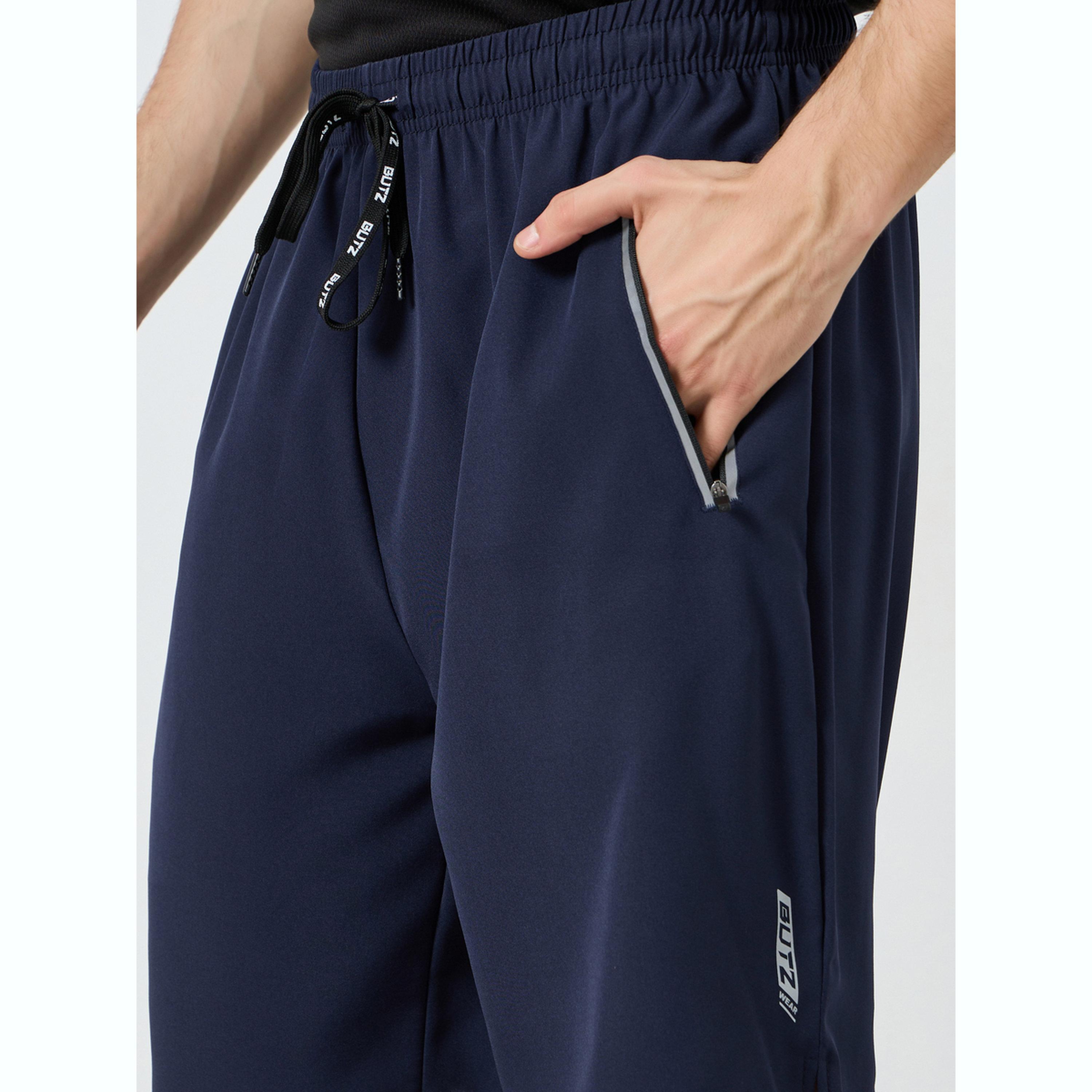 Styli Men Navy Blue Training Shorts with Drawstring-men-clothing-bottoms-shorts-image-3