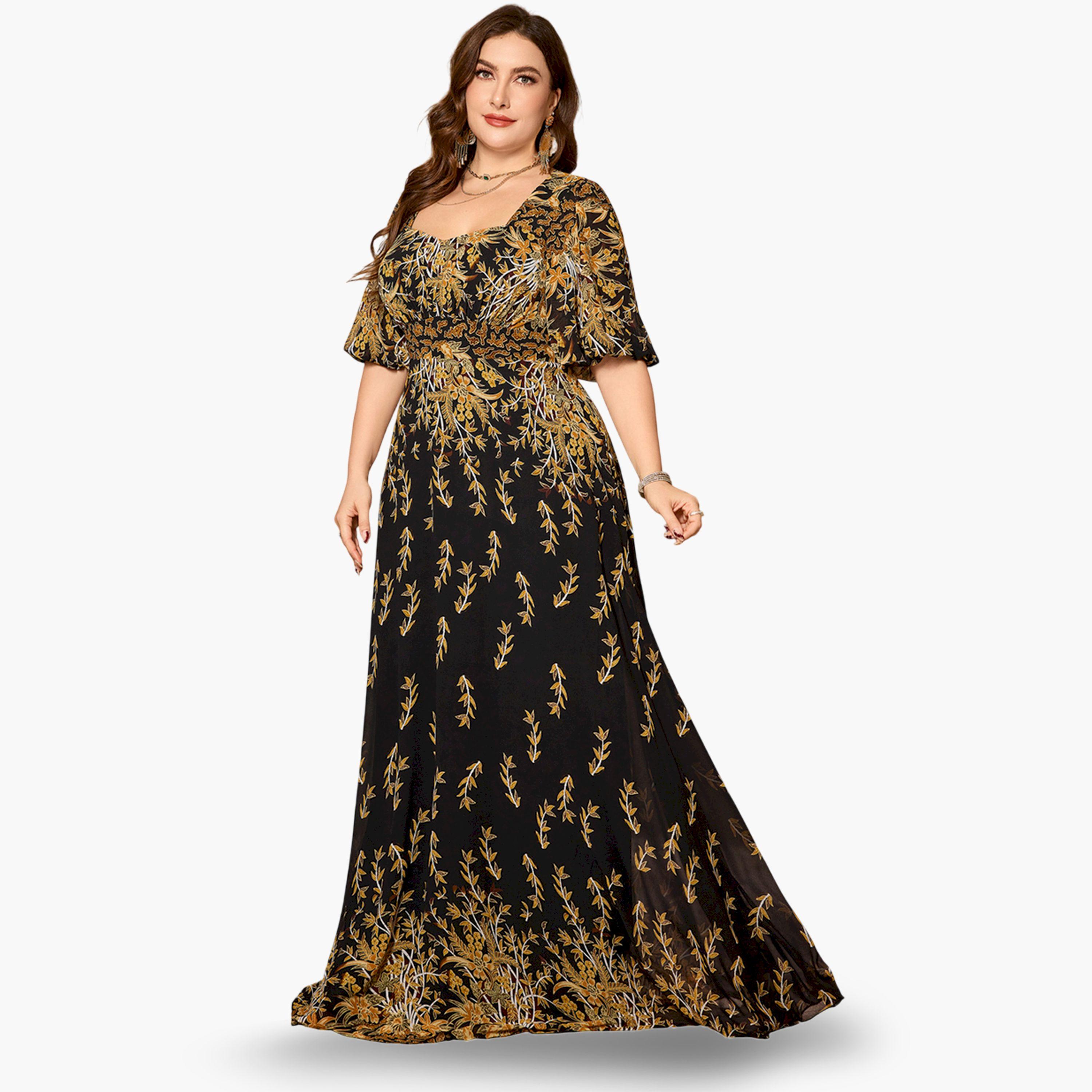 SUPGIR X Styli Plus Size Black Embellished Maxi Dress-women-clothing-dresses-image-3
