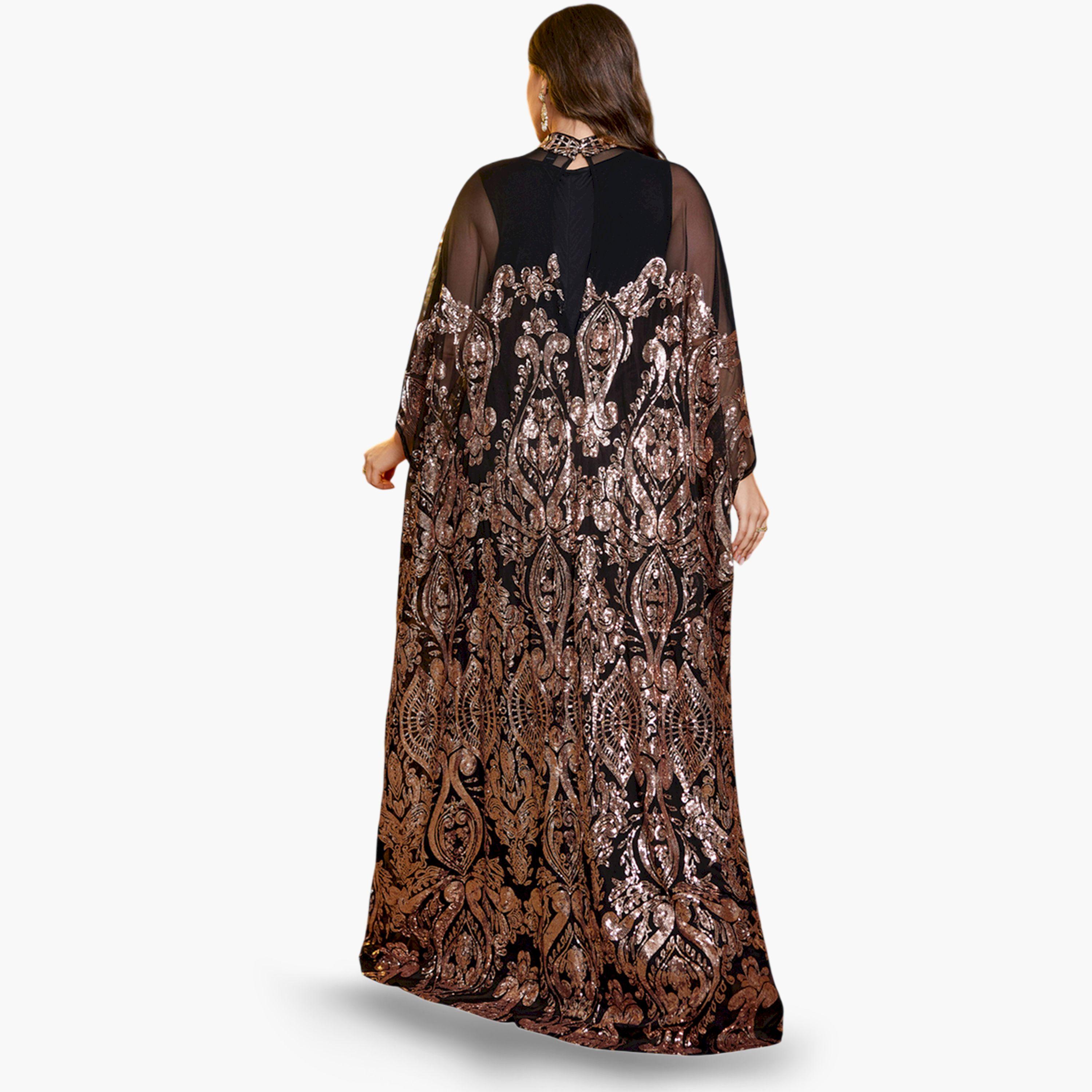 SUPGIR X Styli Plus Size Black Embellished Maxi Kaftan Dress-women-clothing-dresses-image-4