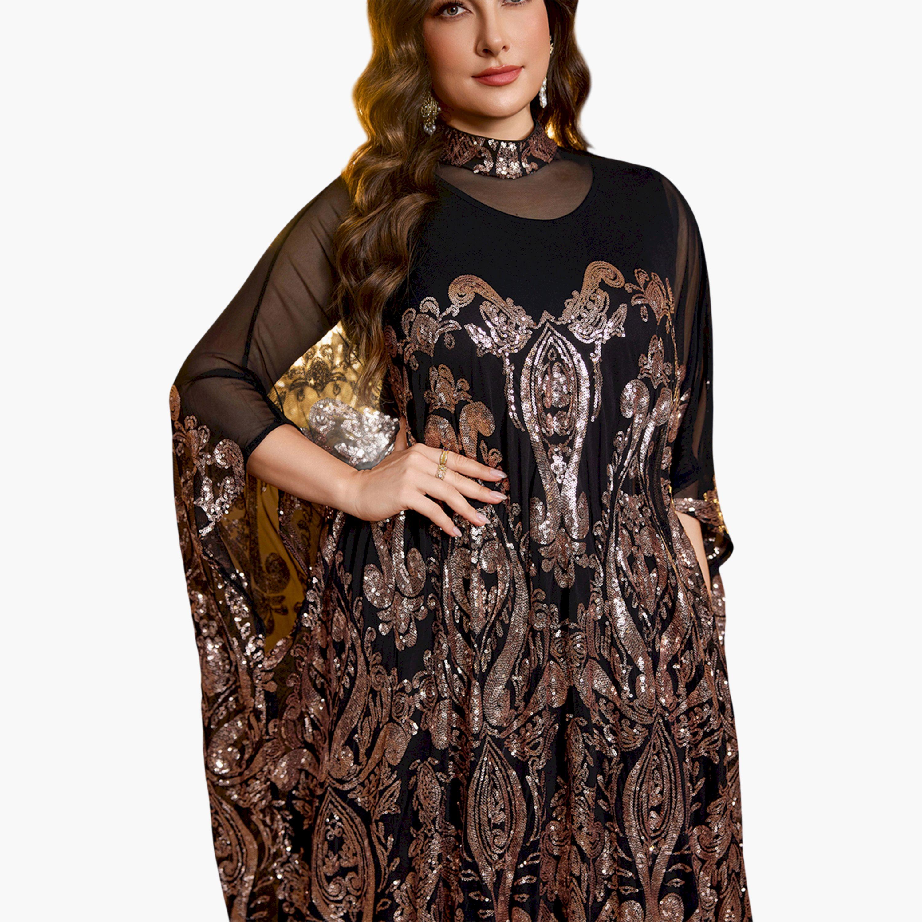 SUPGIR X Styli Plus Size Black Embellished Maxi Kaftan Dress-women-clothing-dresses-image-6