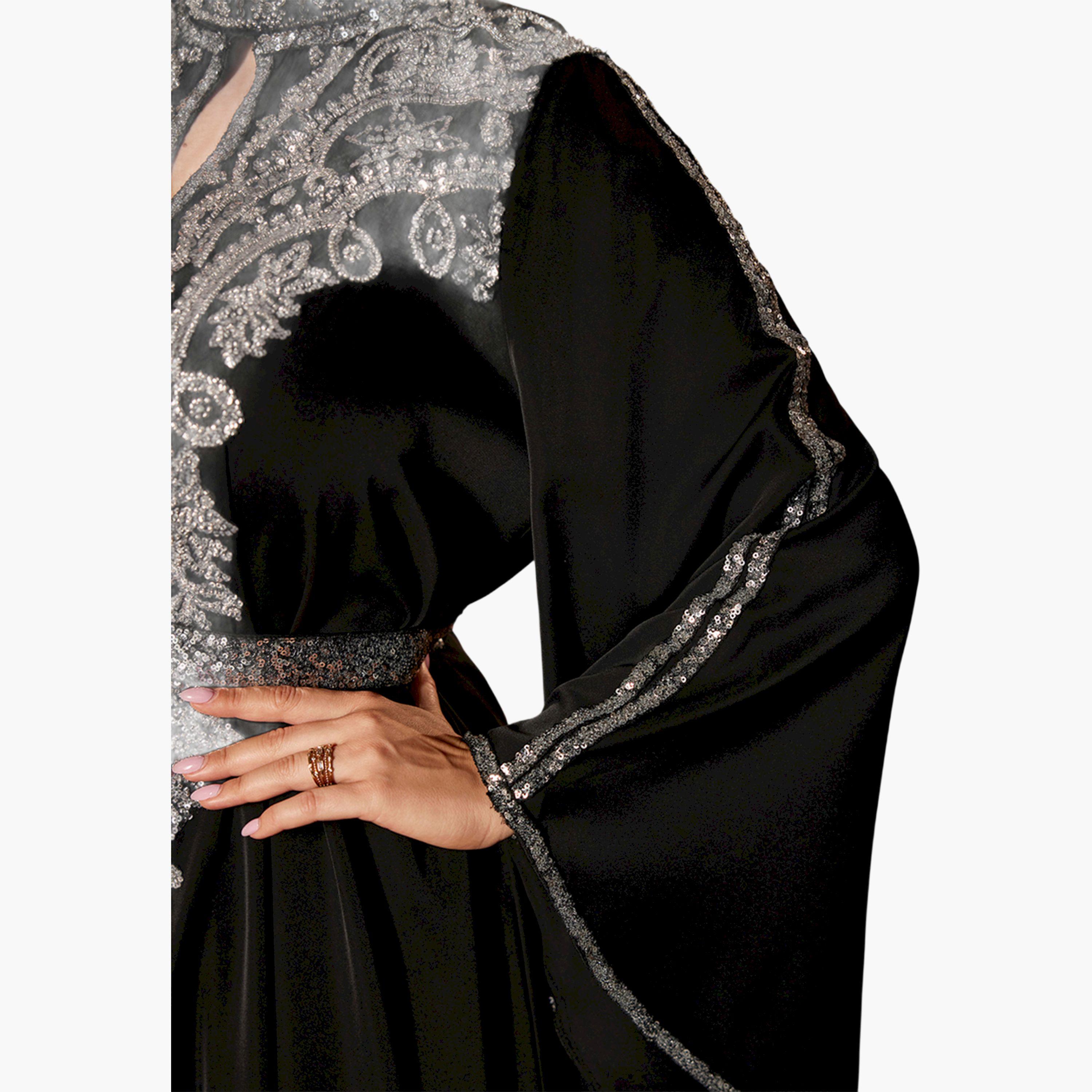 فستان طويل مزين بمقاس كبير-women-clothing-dresses-image-6