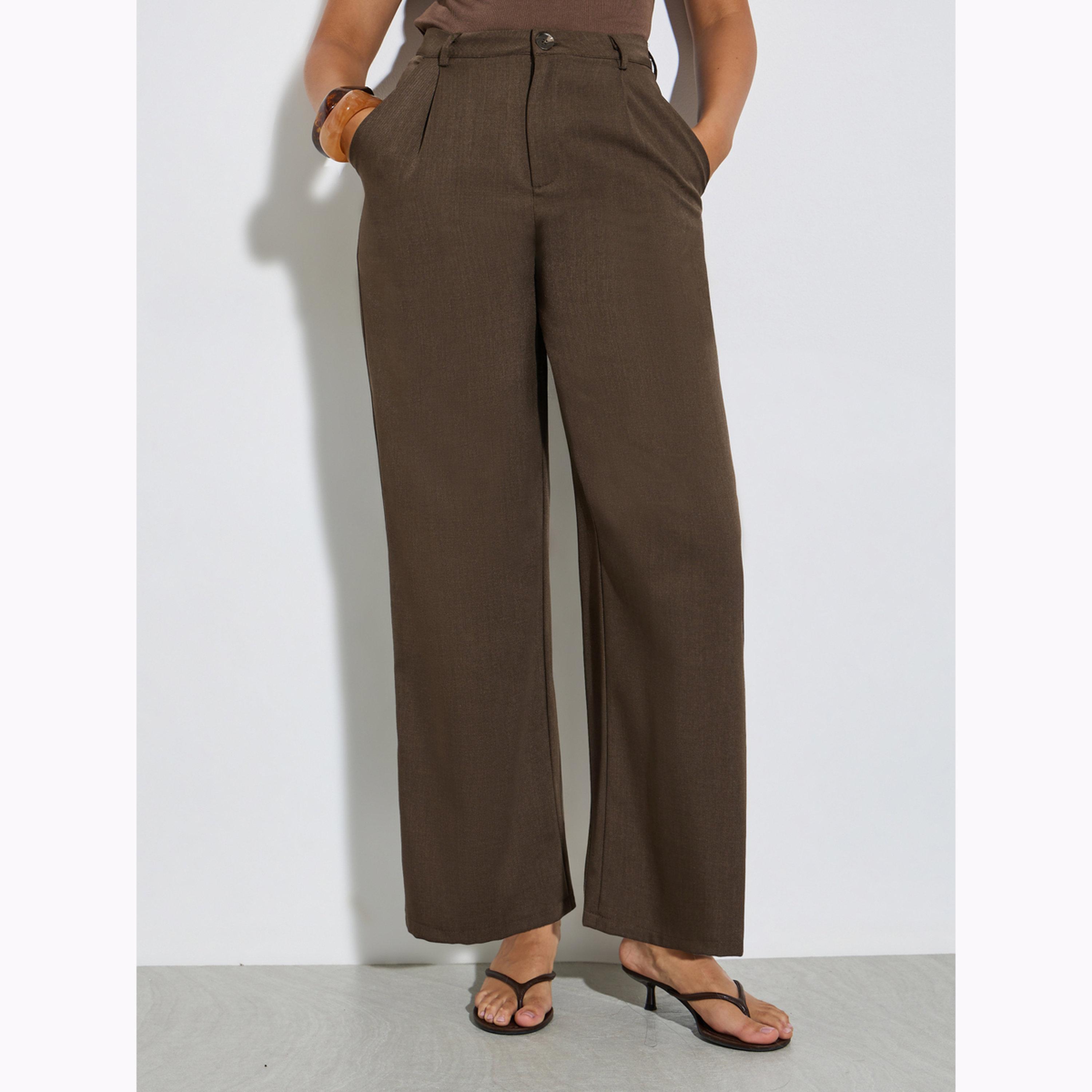 بنطال سادة بأرجل واسعة-women-clothing-bottoms-trousers-image-1