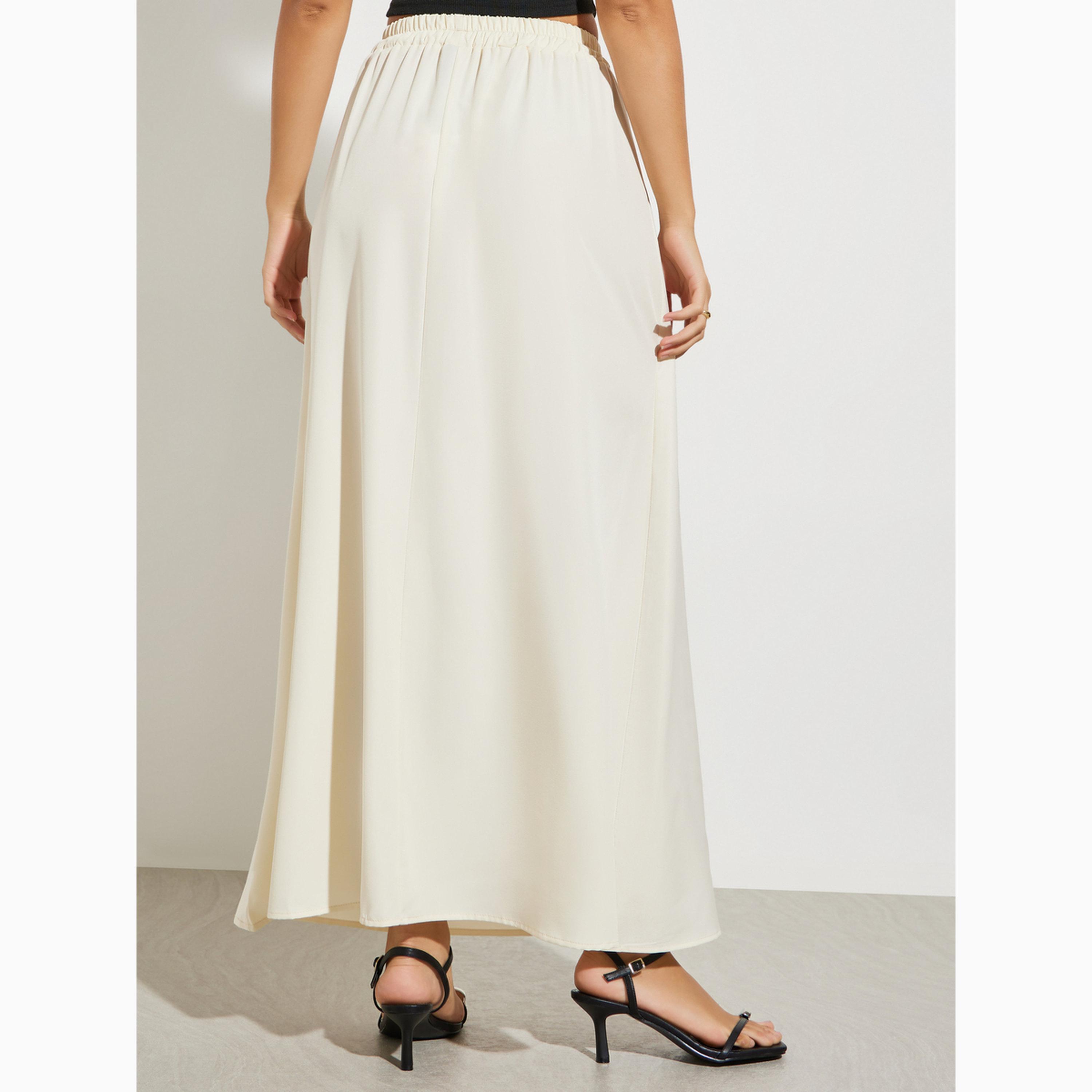 Styli Beige Floral A-Line Maxi Skirts-women-clothing-bottoms-skirts-image-4