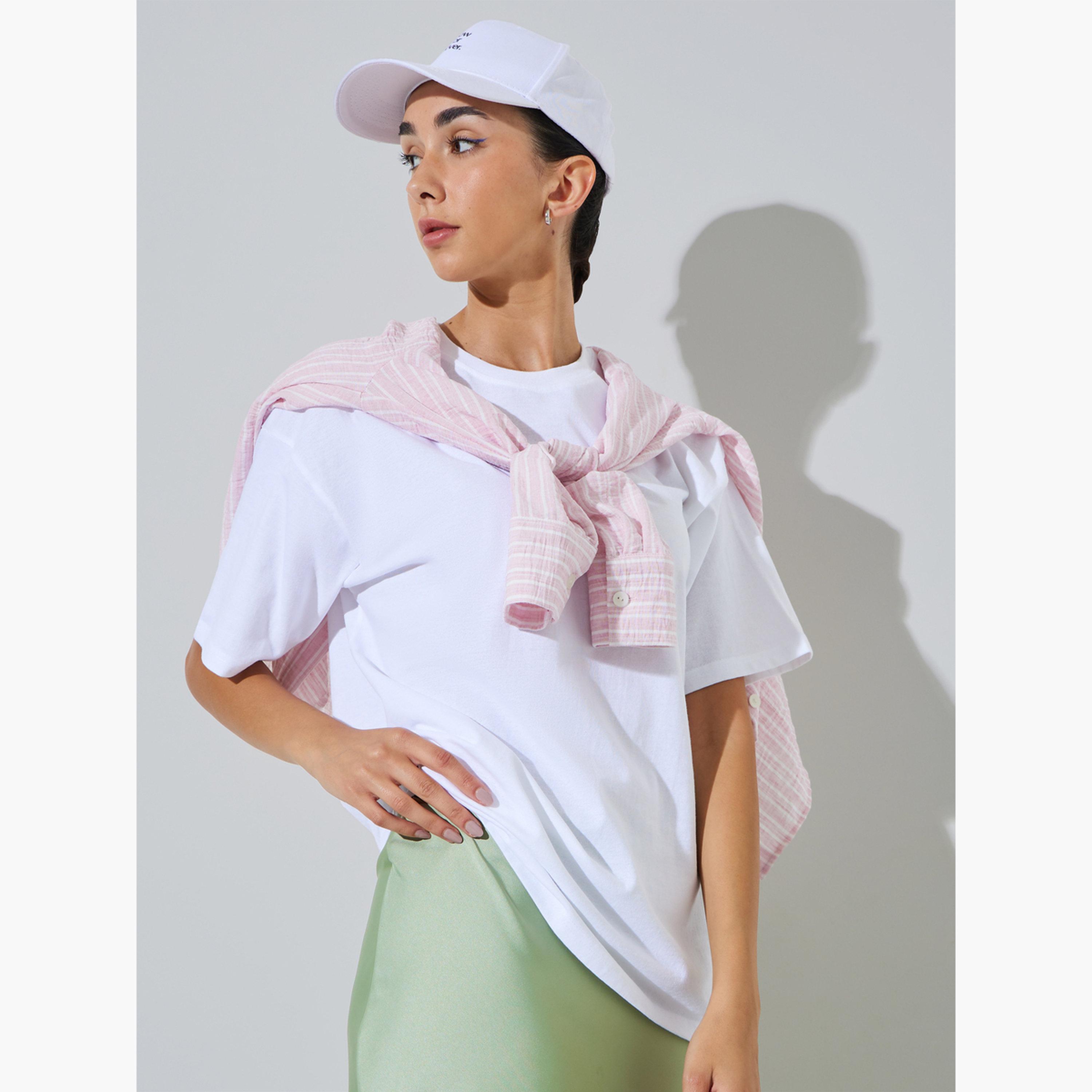 طقم من 2 تيشيرت أساسي بياقة دائرية-women-clothing-tshirts-image-2