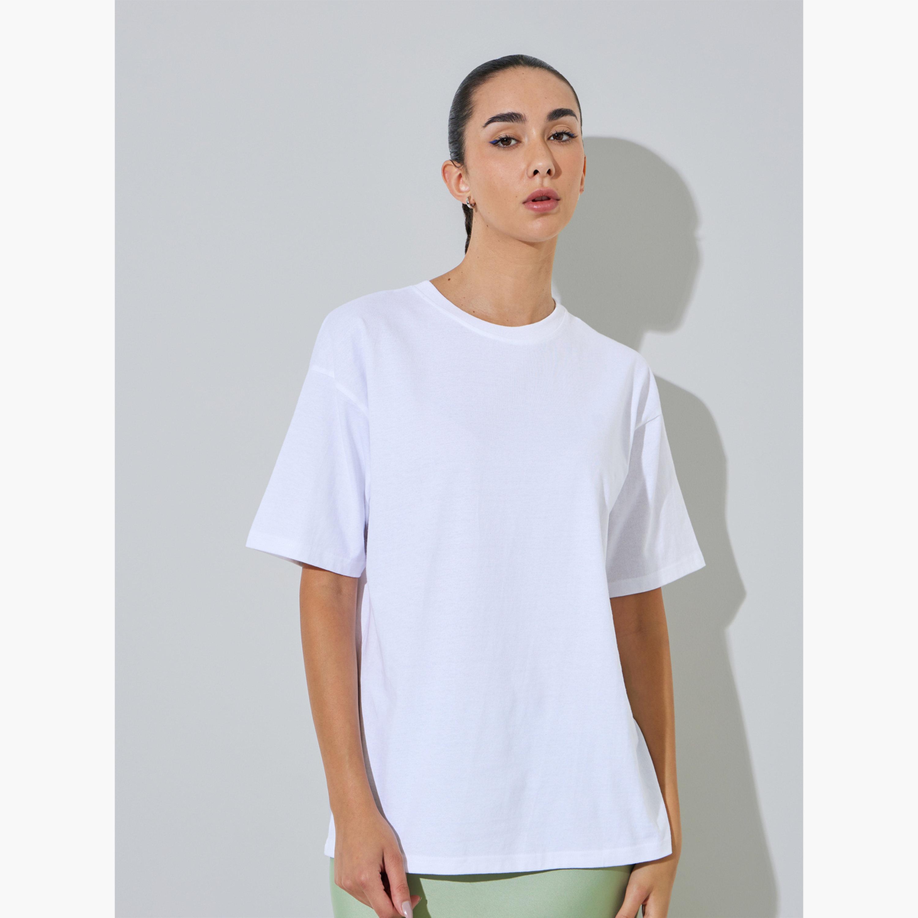 طقم من 2 تيشيرت أساسي بياقة دائرية-women-clothing-tshirts-image-4