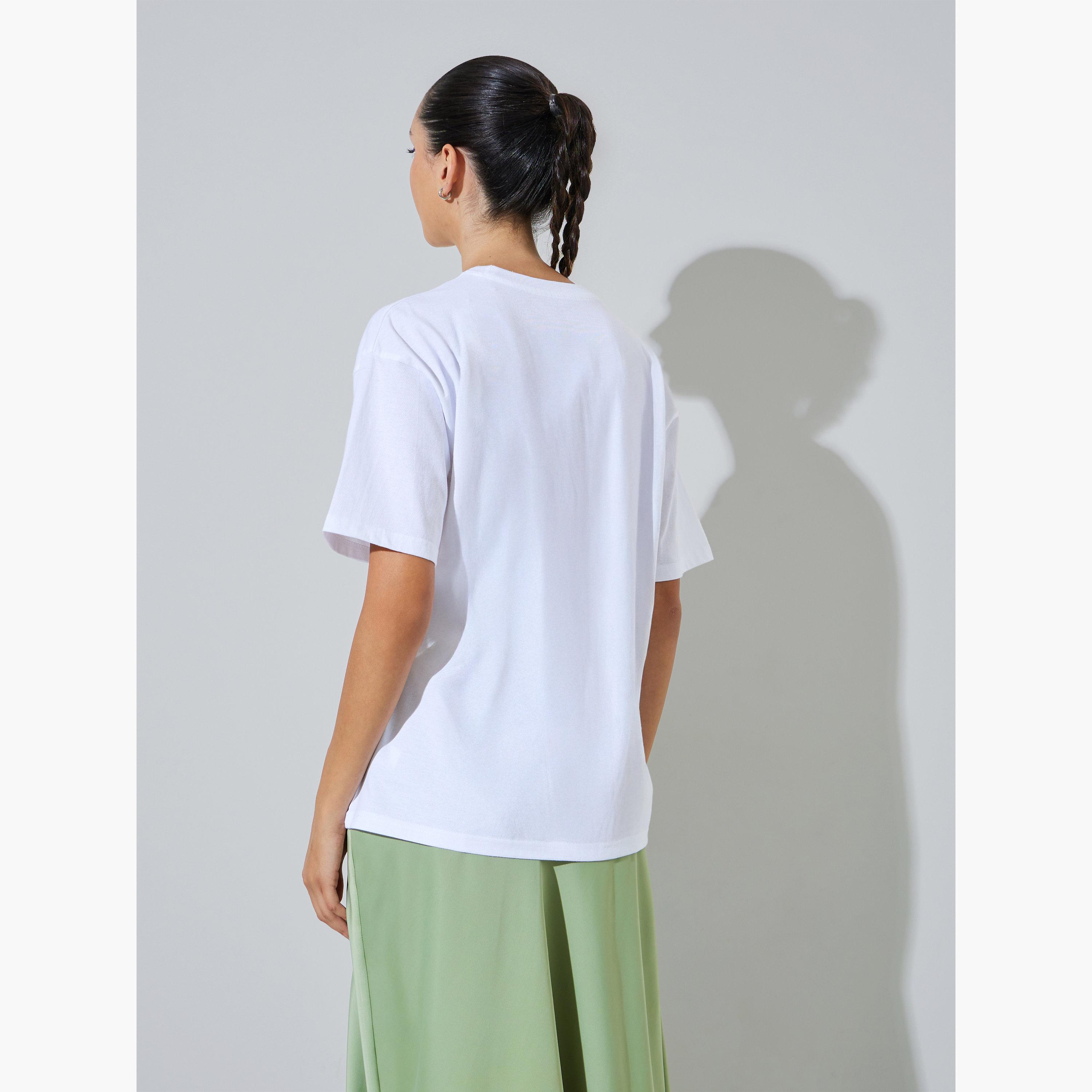 طقم من 2 تيشيرت أساسي بياقة دائرية-women-clothing-tshirts-image-6
