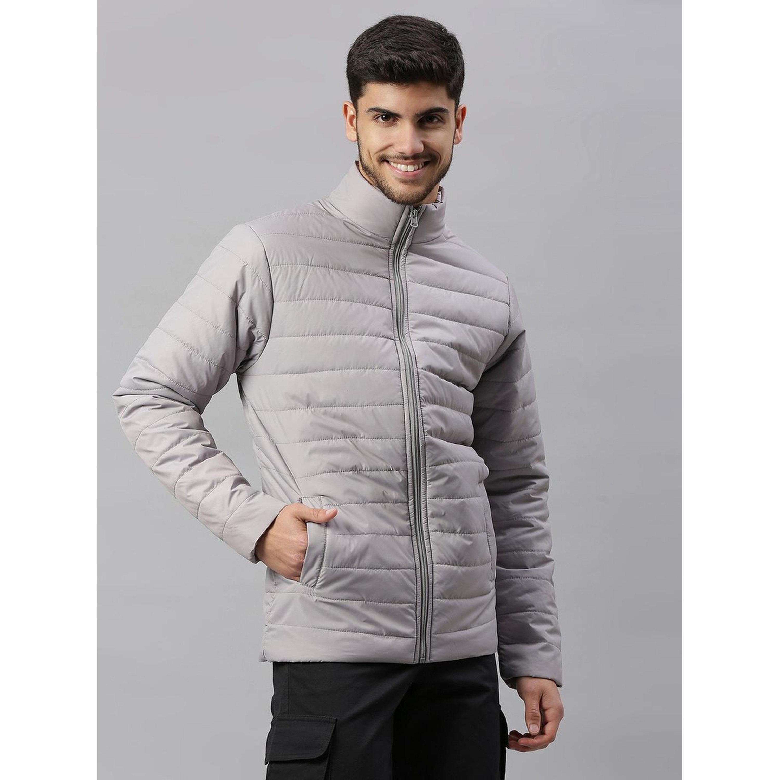 Dennis Lingo X Styli Men Grey Regular Fit Mock Neck Jacket-men-clothing-jacketsandblazers-jackets-image-3