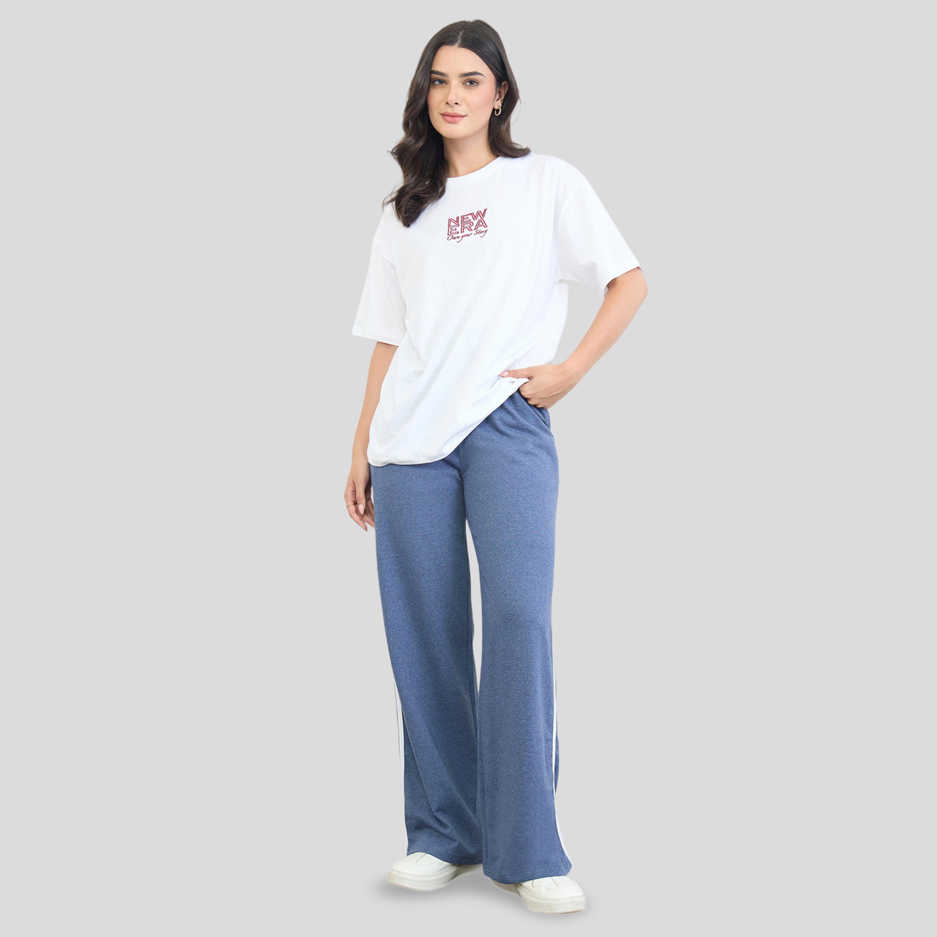 Styli White Embroidered Slogan 100% Cotton Oversized T-Shirt-women-clothing-tshirts-image-2