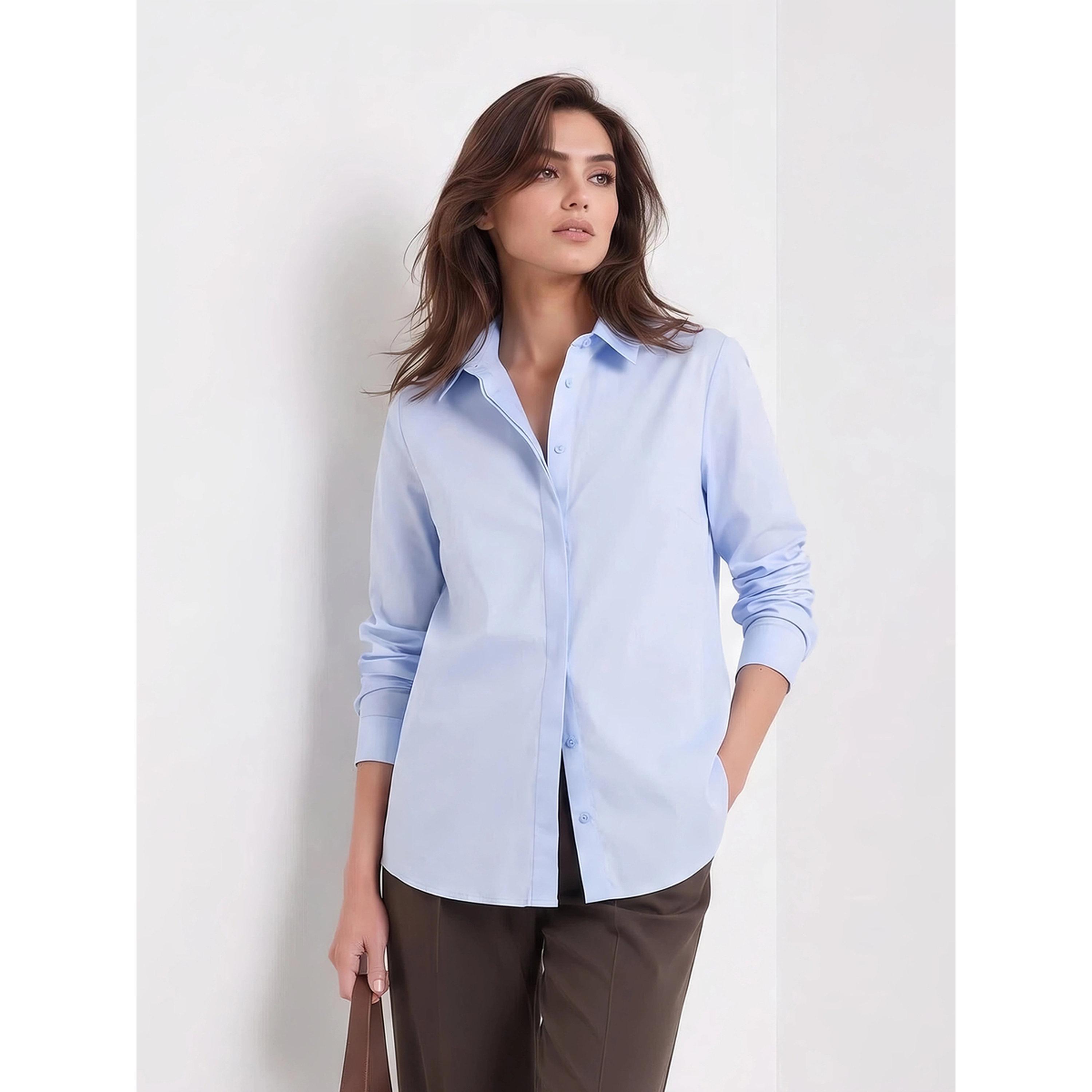 Styli Pack of 2 - Multi-Color 100% Cotton Regular Fit Shirt-women-clothing-shirtsandblouses-shirts-image-4