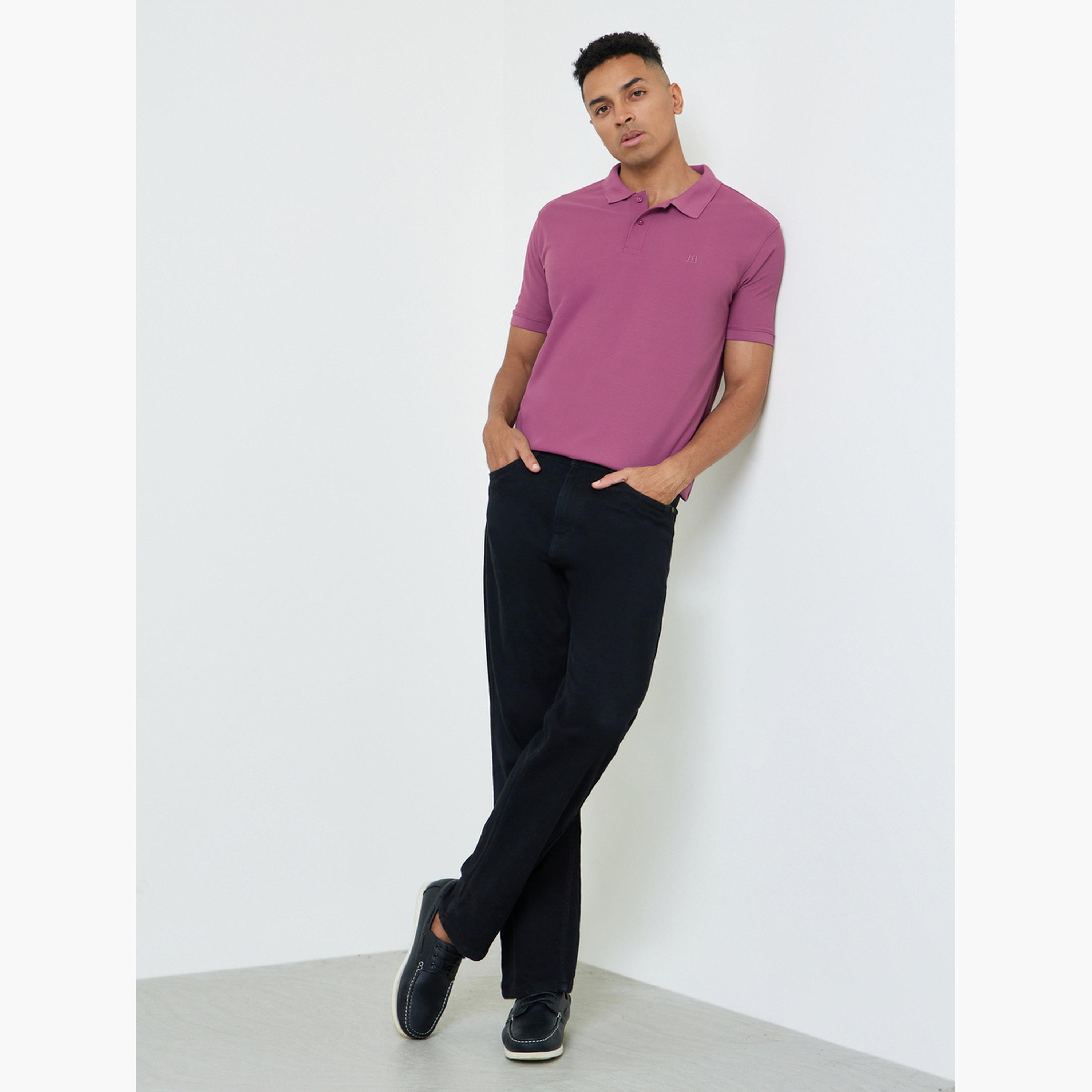 Styli Men Regular Fit Polo with Rib Collar-men-clothing-tshirtsandpolos-polos-image-2