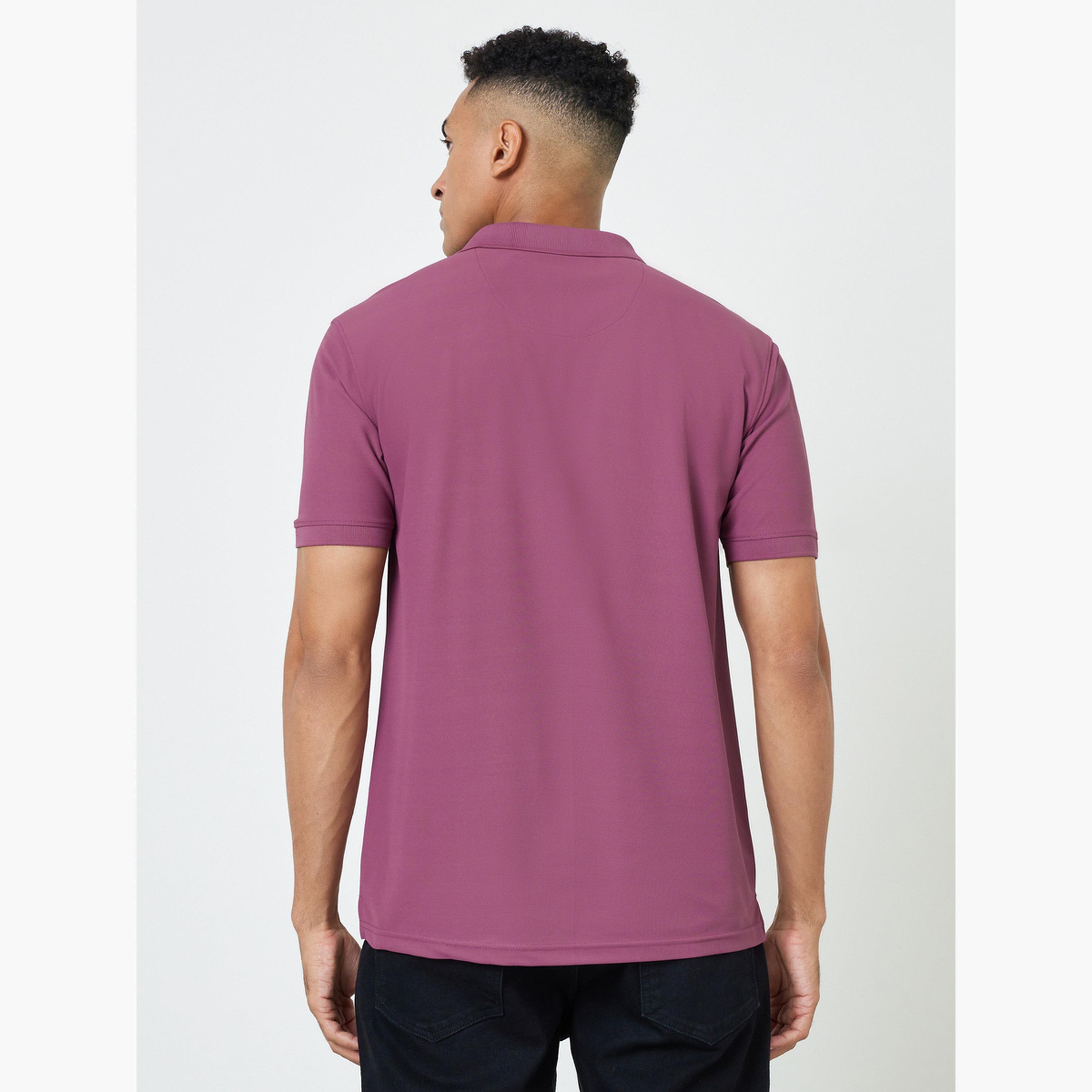 قميص بولو بقصة عادية وياقة مضلعة للرجال-men-clothing-tshirtsandpolos-polos-image-4