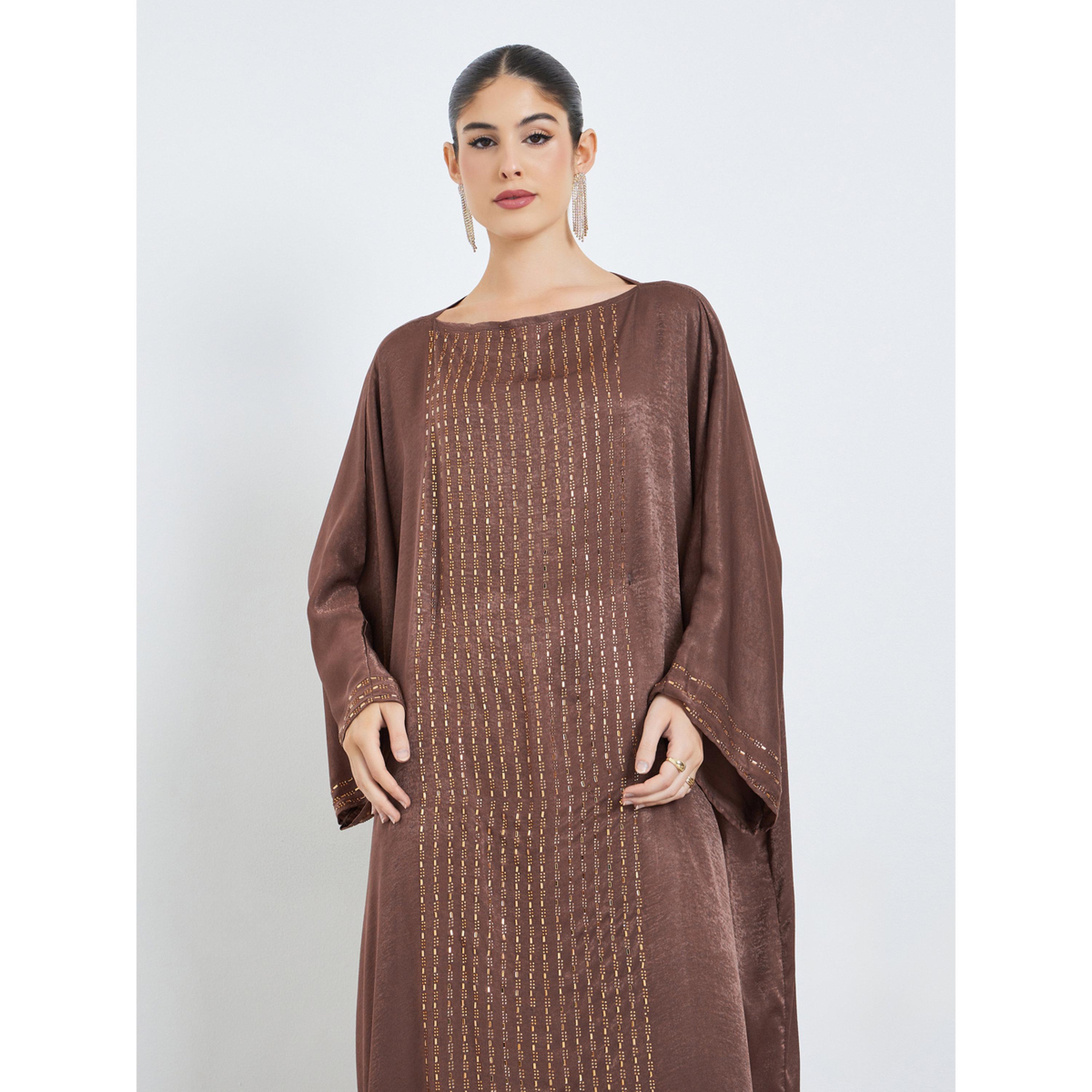 قفطان منمق بحجر الراين-women-arabicclothing-kaftan-image-2