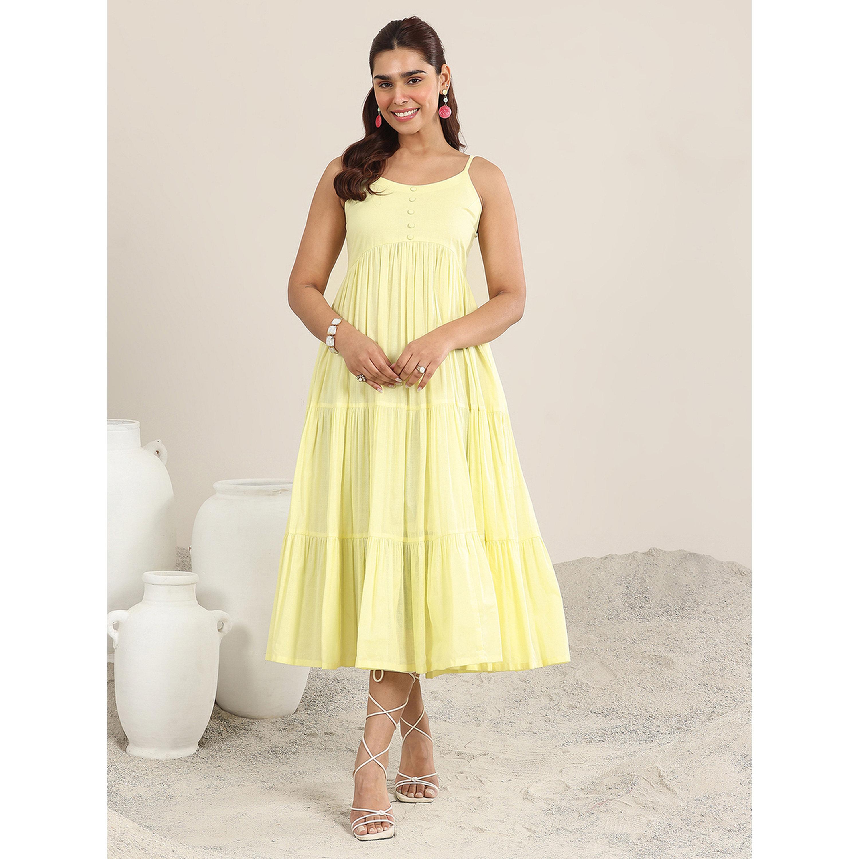 فستان ميدي قطن بطبقات وبحمالات-women-clothing-dresses-image-1