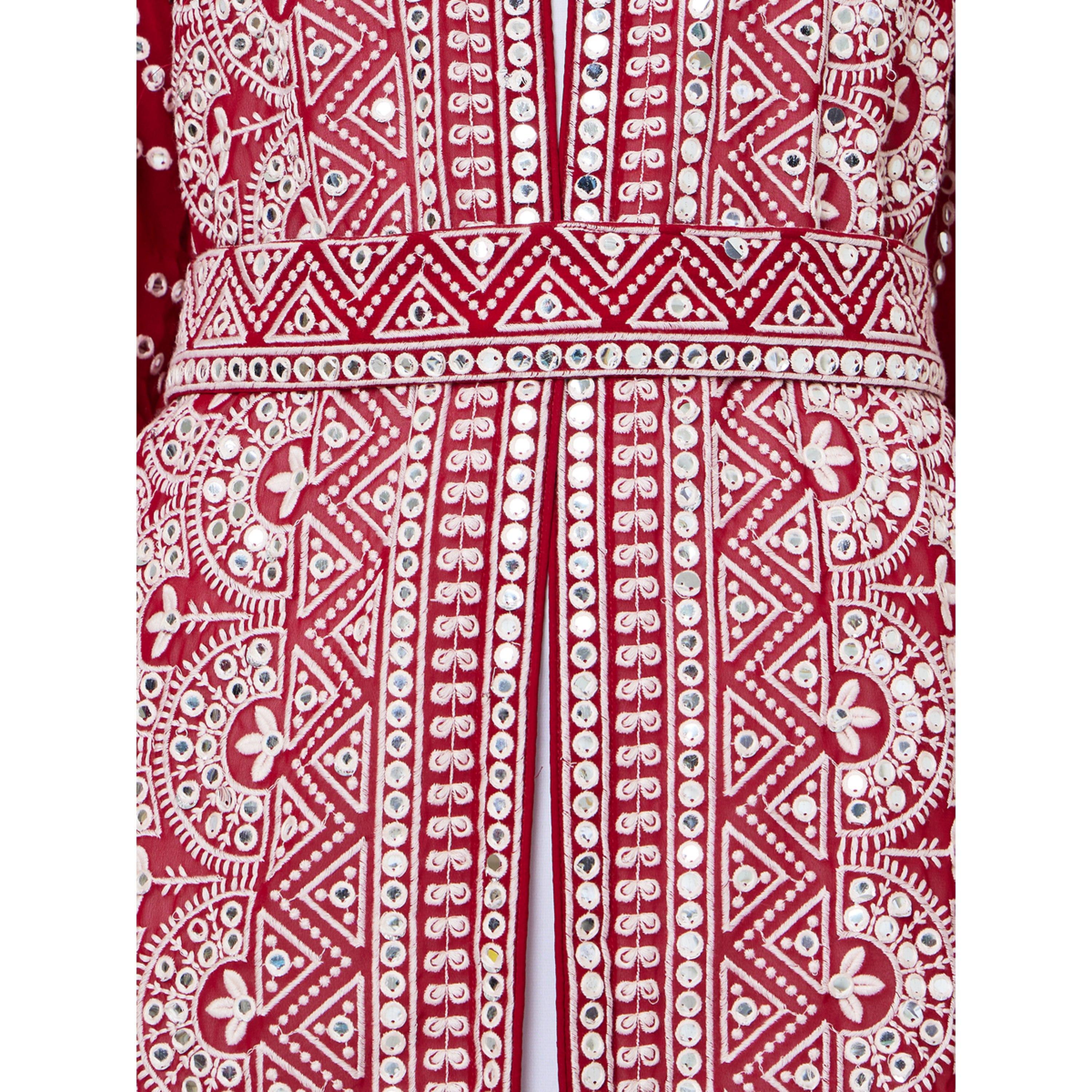 Maxim Creation X Styli Embroidered Jalabiya with Inner Dress and Belt-women-arabicclothing-jalabiyas-image-7