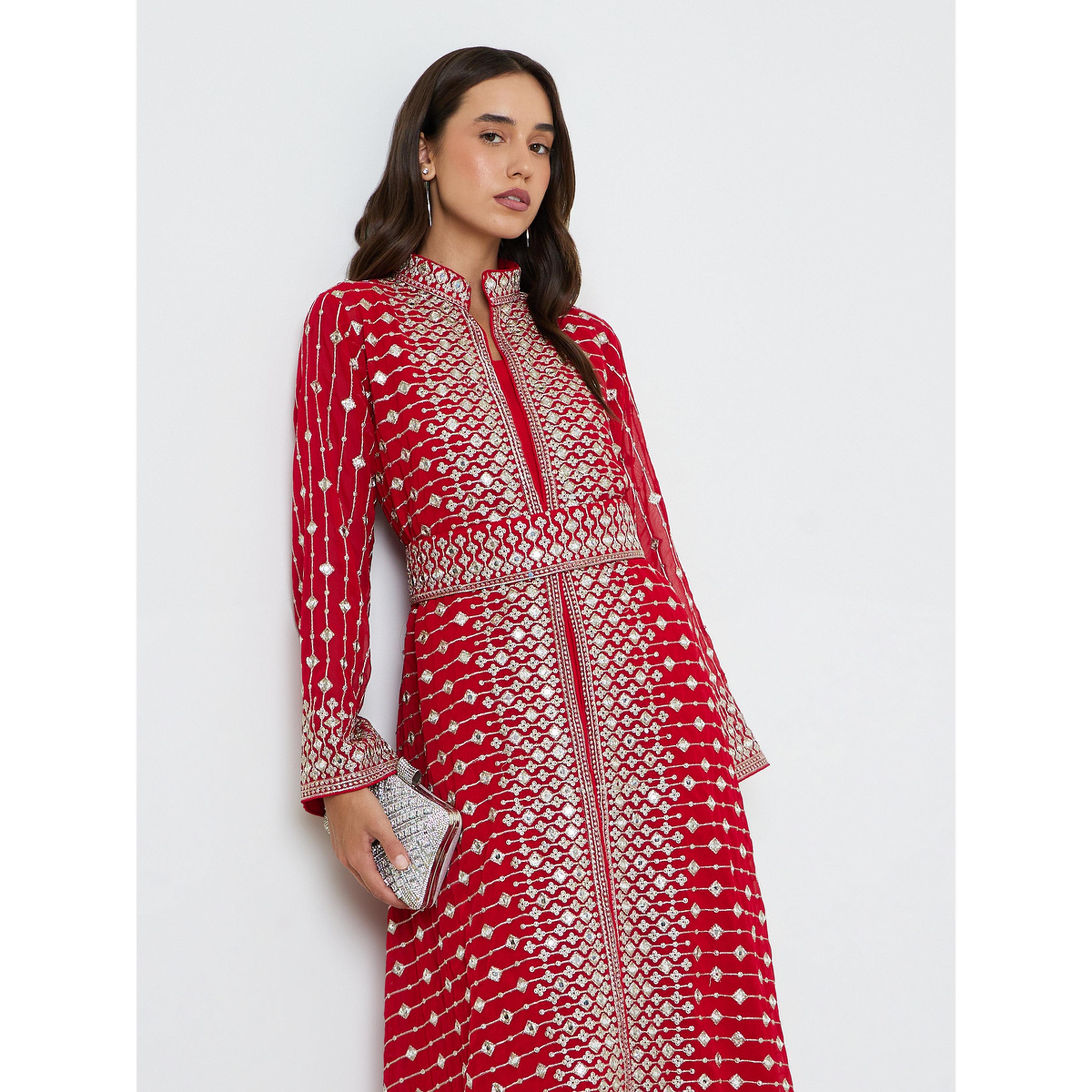جلابية مطرزة مع فستان داخلي وحزام-women-arabicclothing-jalabiyas-image-4