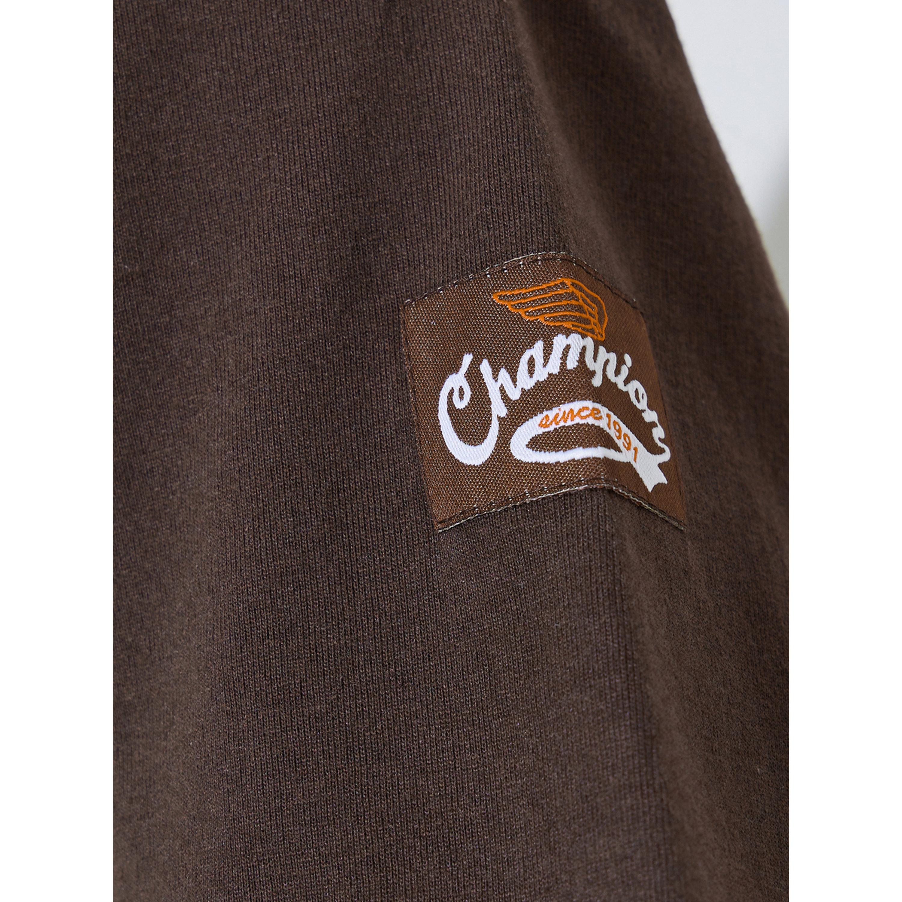Styli Brown Slogan Print Oversized T-Shirt-women-clothing-tshirts-image-5