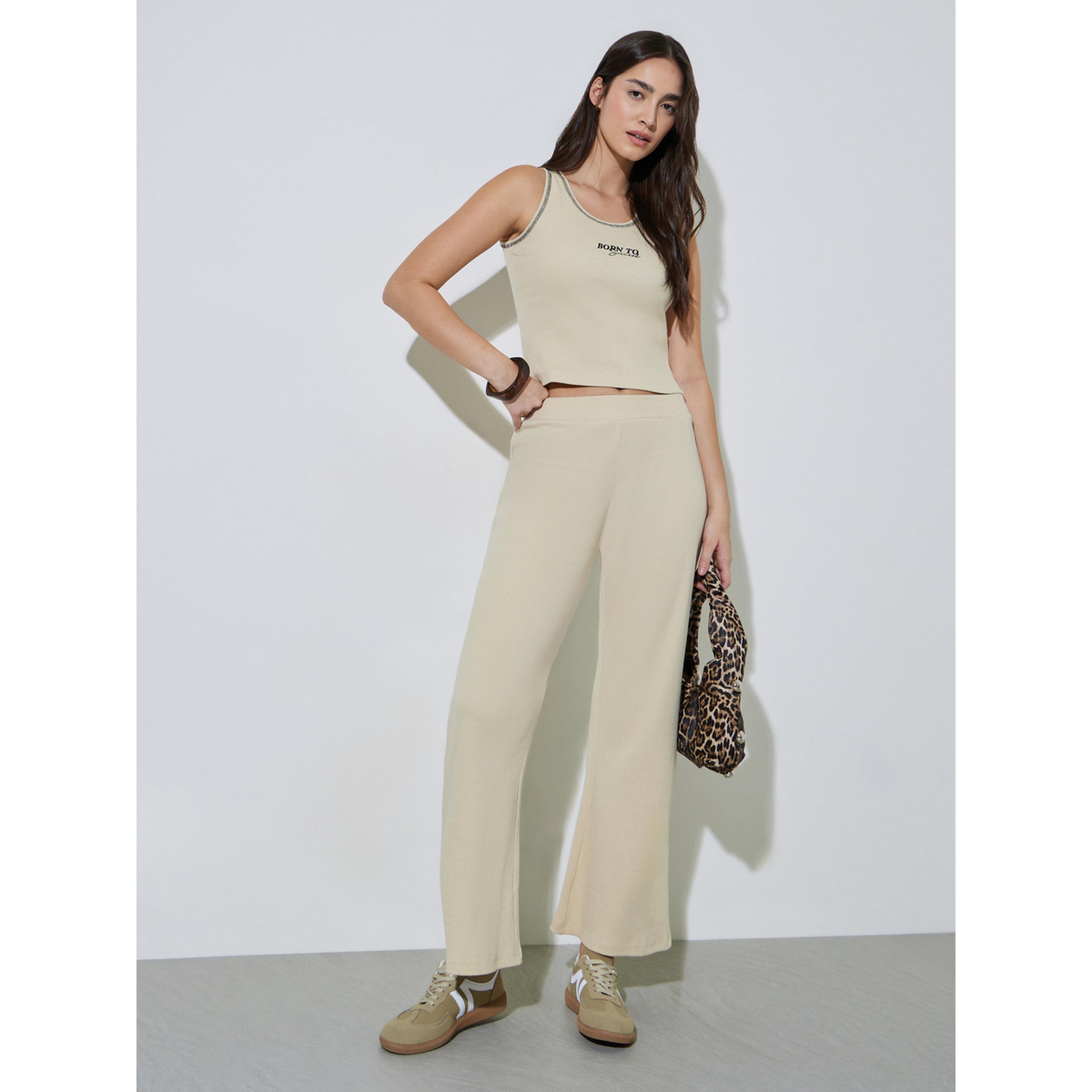 ليقنز بحافة واسعة بلون سادة-women-clothing-leggings-image-2