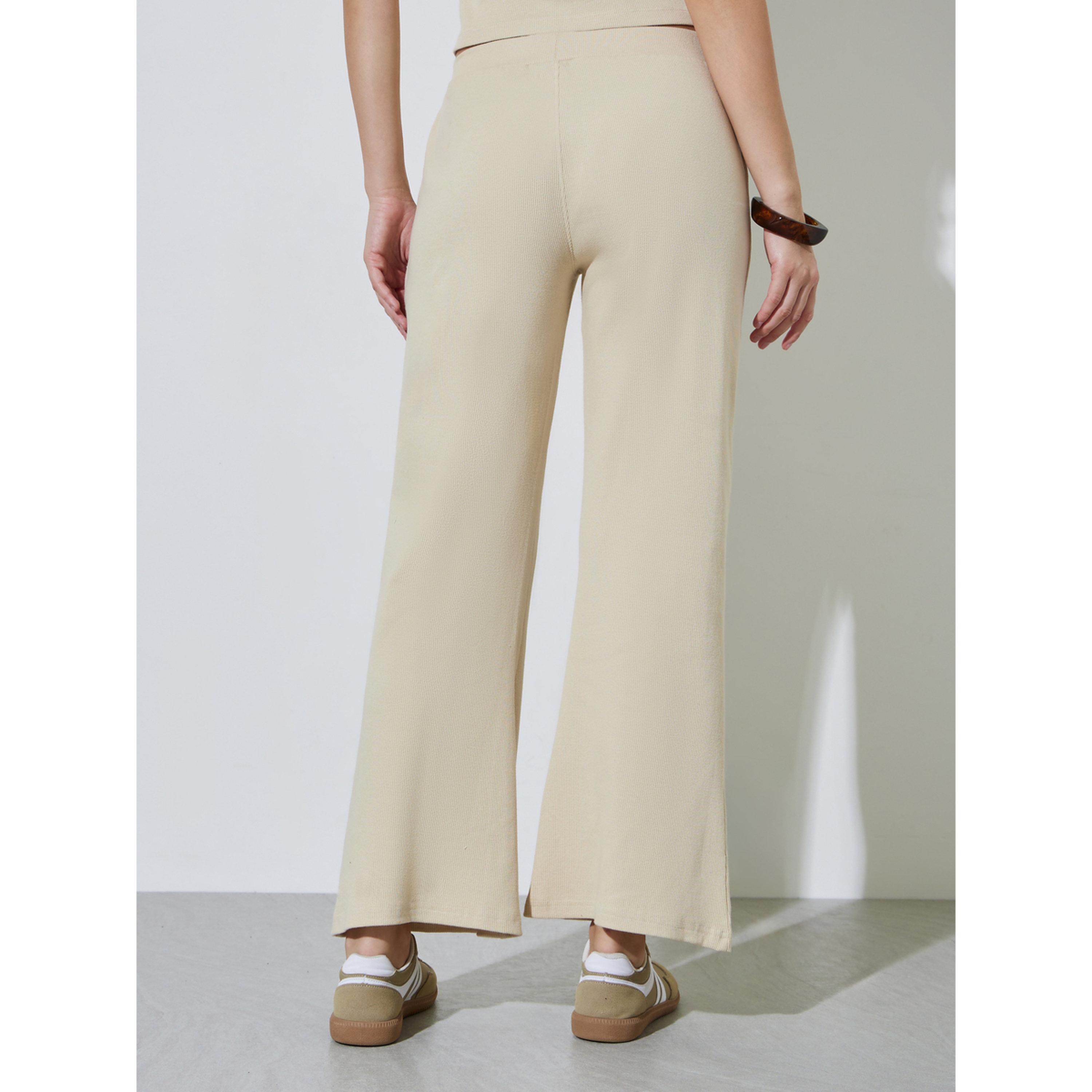 ليقنز بحافة واسعة بلون سادة-women-clothing-leggings-image-4