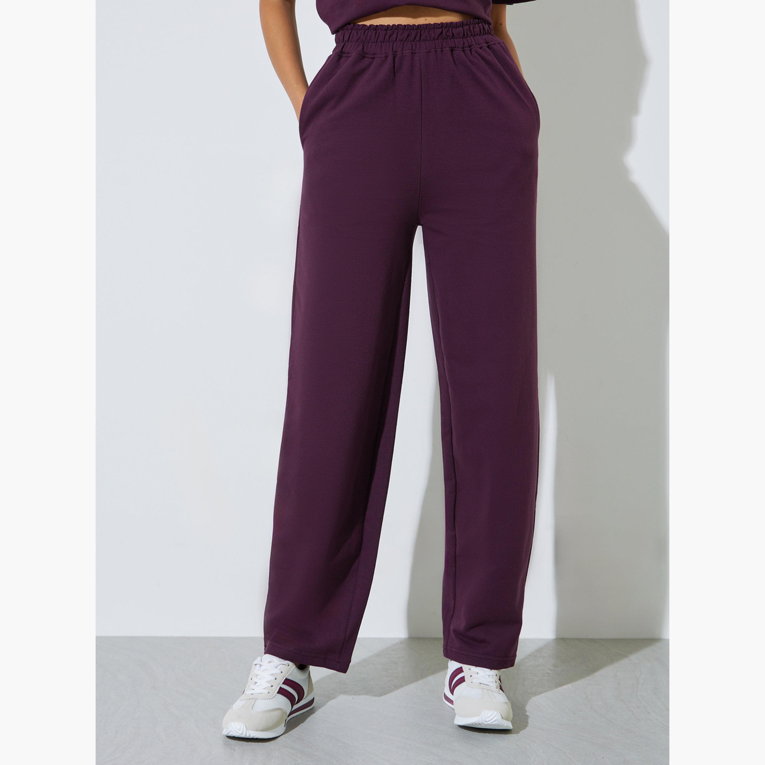 جوغر بقصة برميلية من خليط القطن-women-clothing-bottoms-joggers-image-1