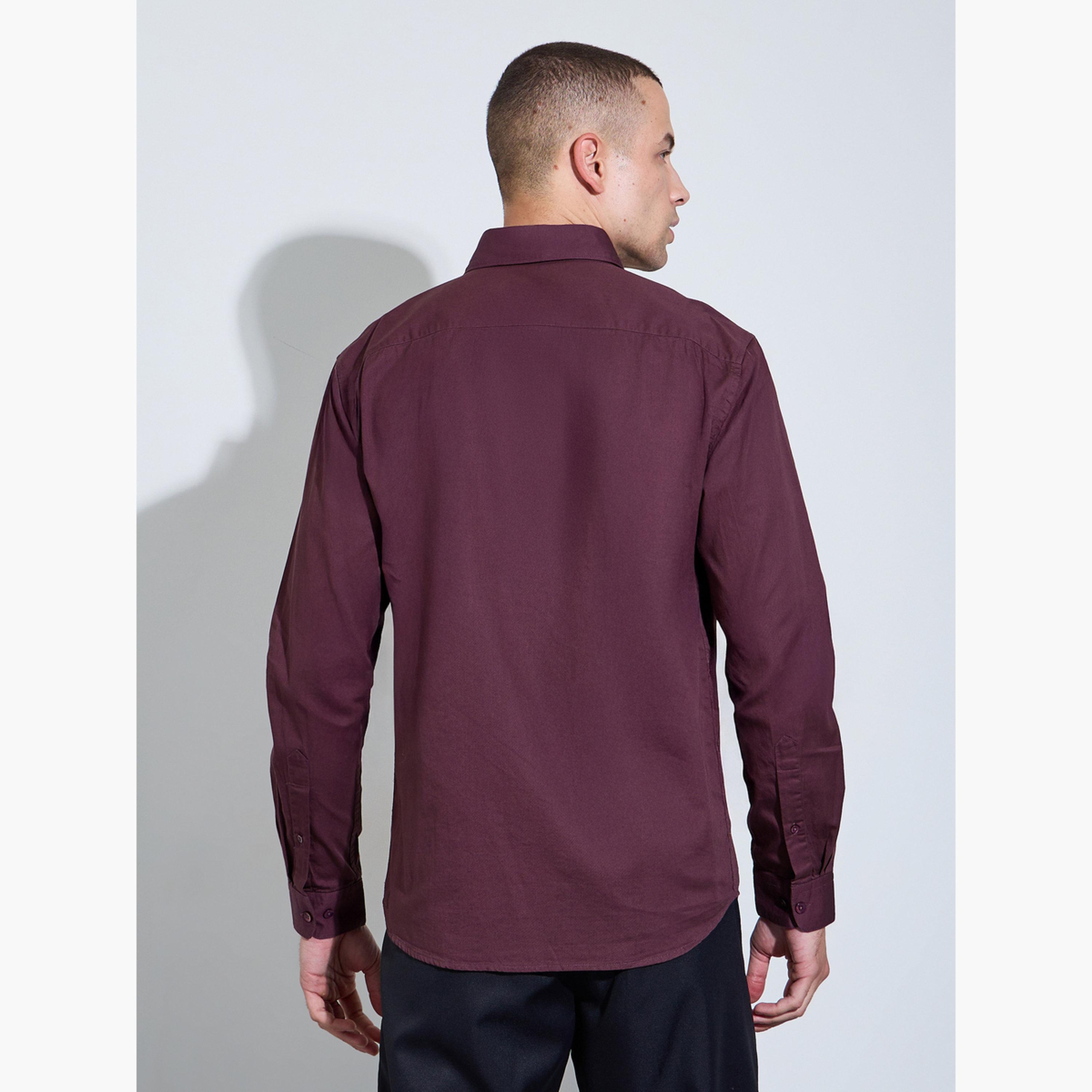 قميص سادة بقصة عادية للرجال-men-clothing-shirts-image-4