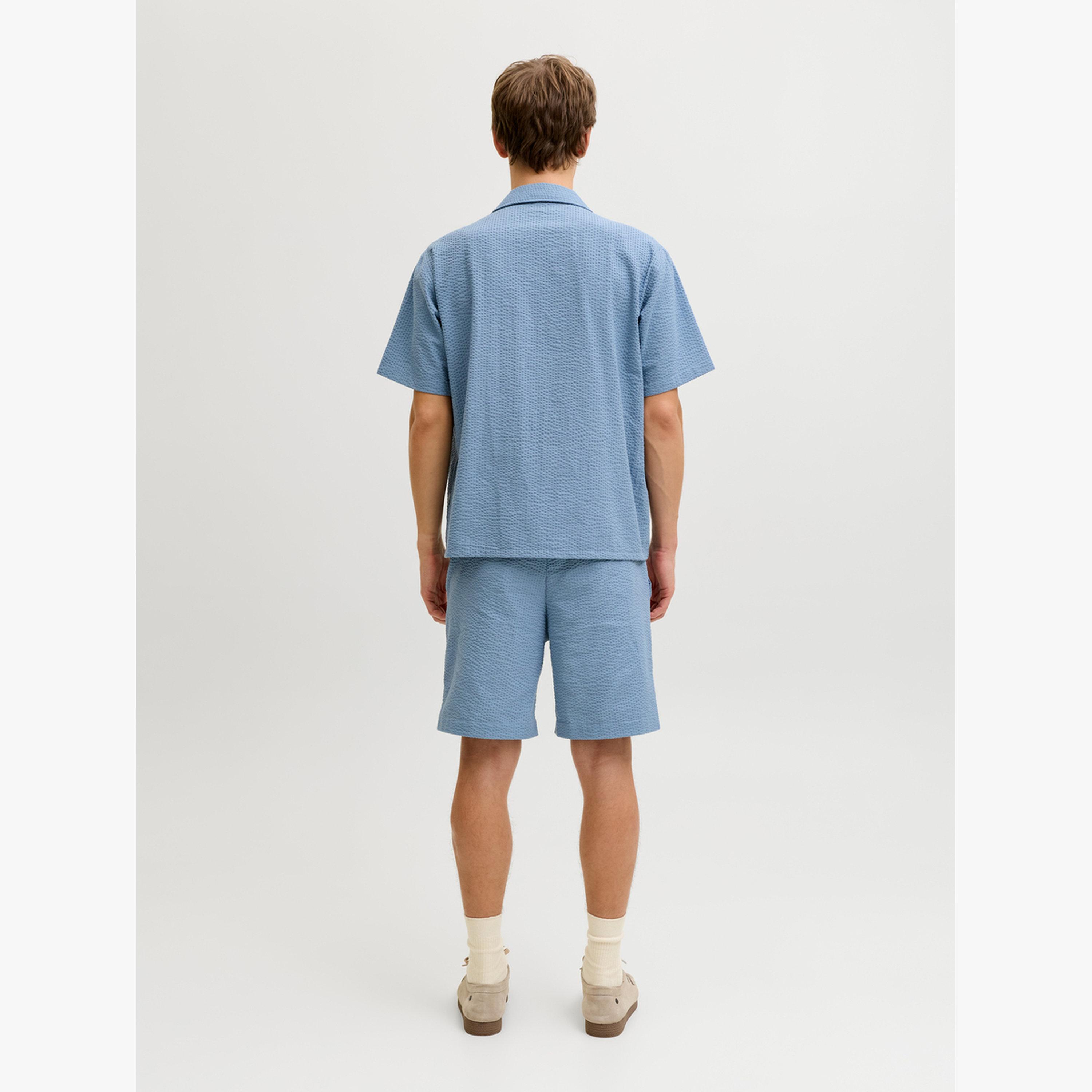 REBEL Blue Resort Collar Seersucker Shirt-men-clothing-shirts-image-3