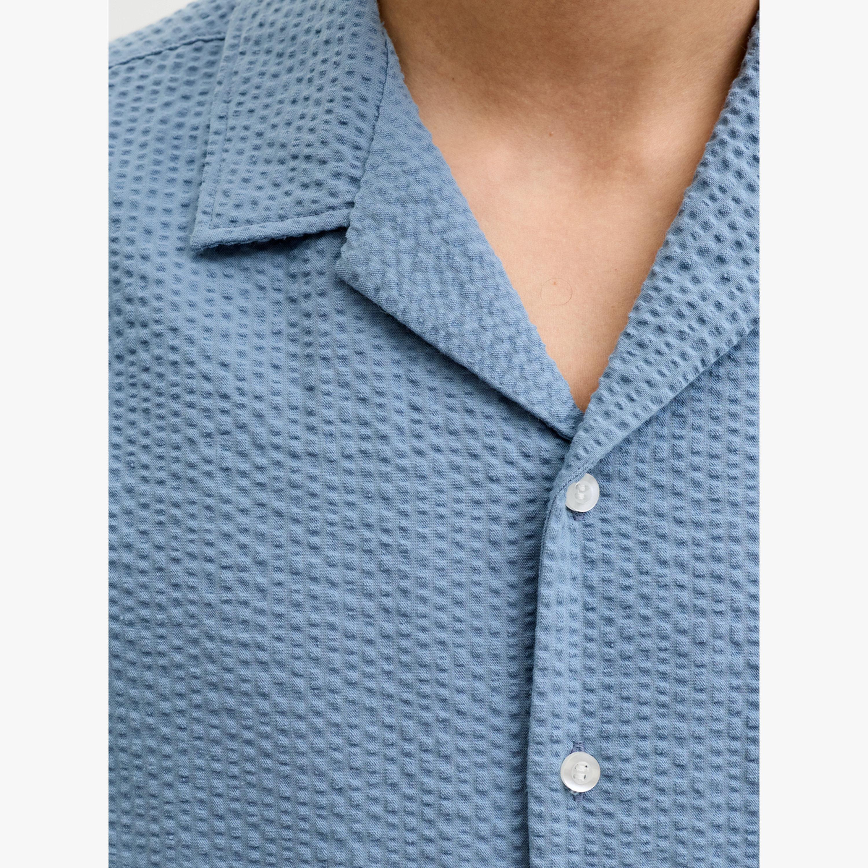 REBEL Blue Resort Collar Seersucker Shirt-men-clothing-shirts-image-6
